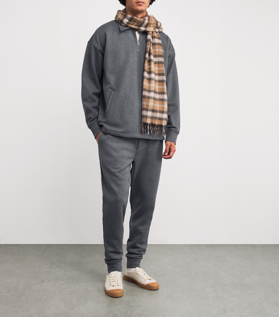 Cotton-Blend Polo Pony Sweatpants GREY Image 2