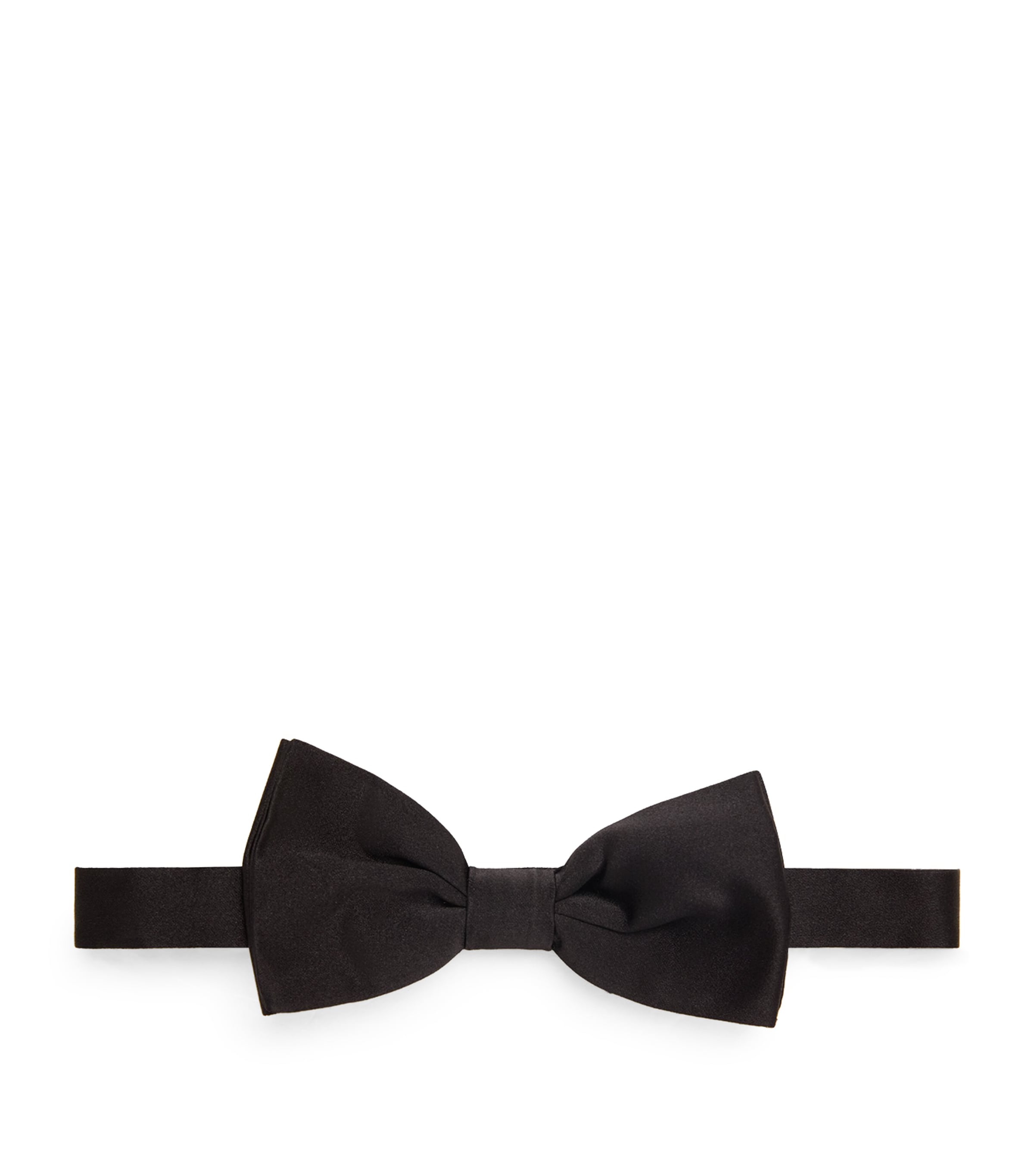 Canali Silk Pre-tied Bow Tie In Black