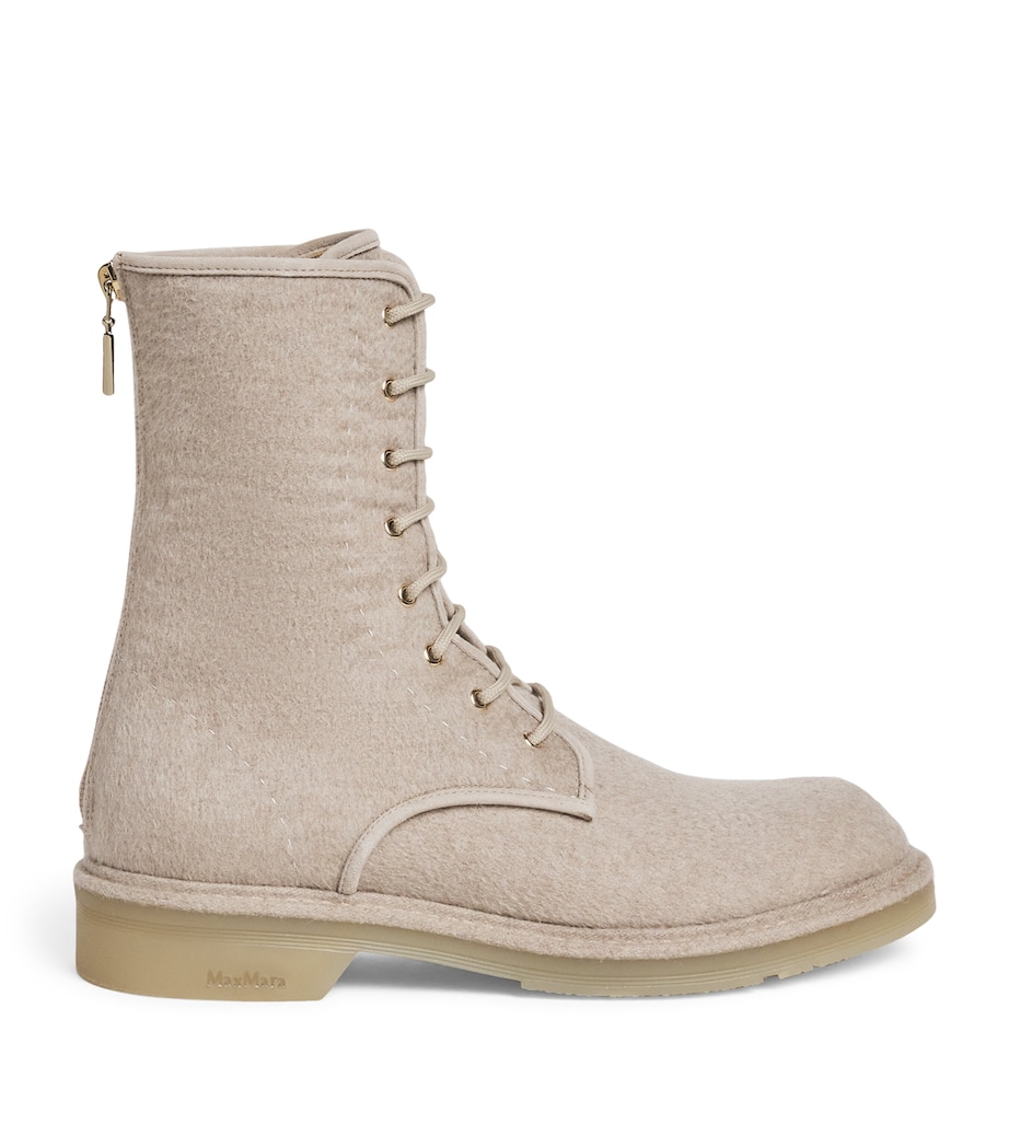 Cashmere Ankle Boots BEIGE Image 1