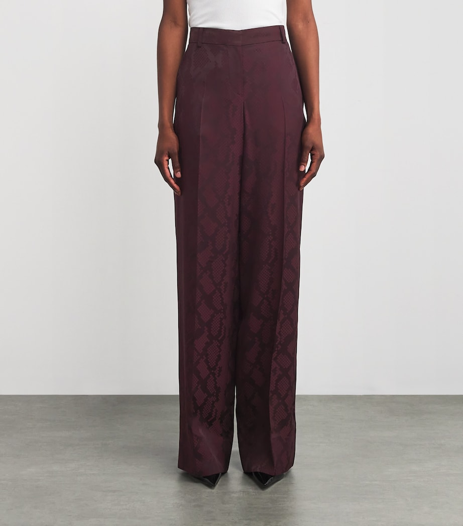 Snake Print Wide-Leg Trousers 6011 SHIRAZ Image 3