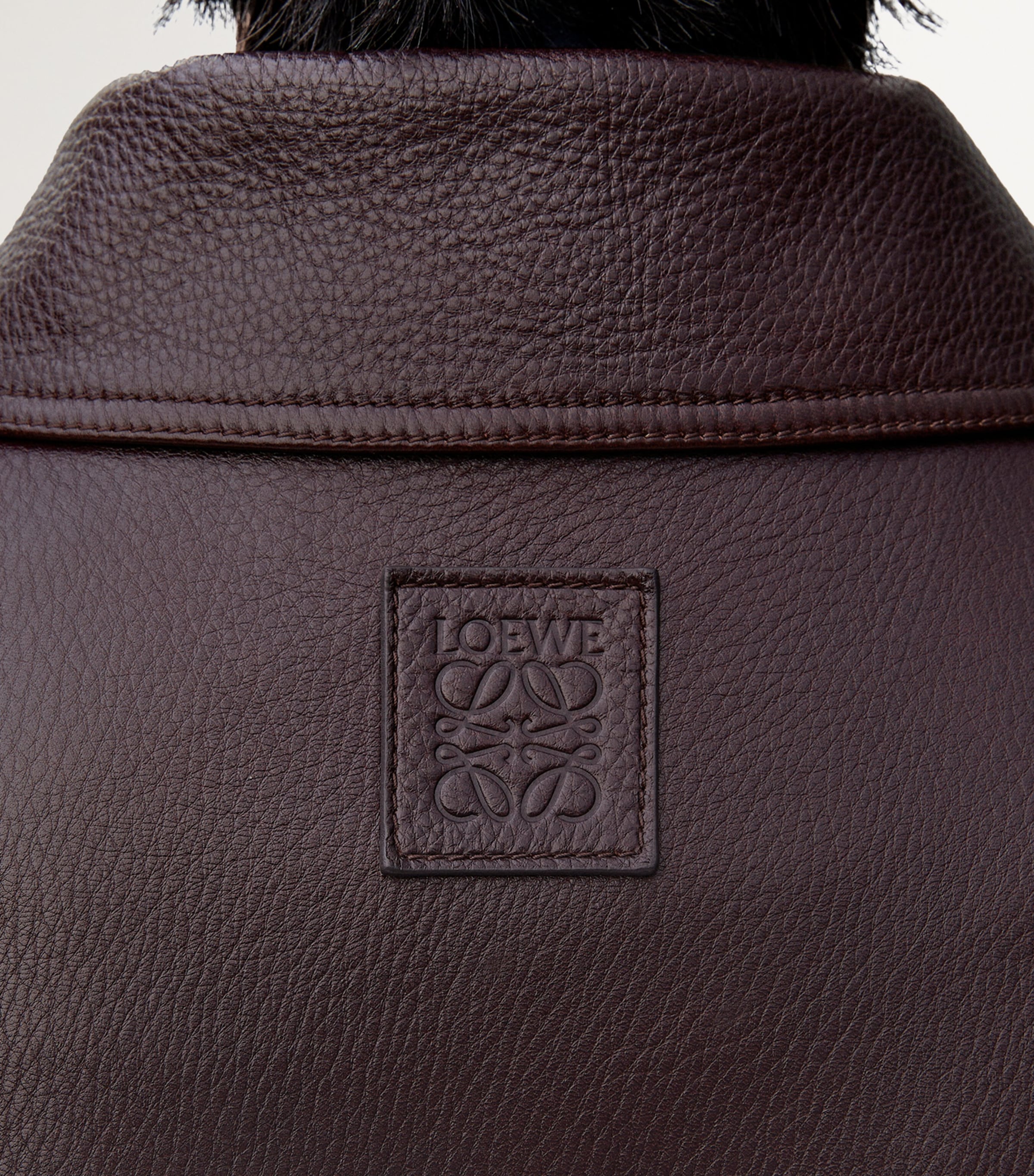 Leather Aviator Jacket OXBLOOD Image 6