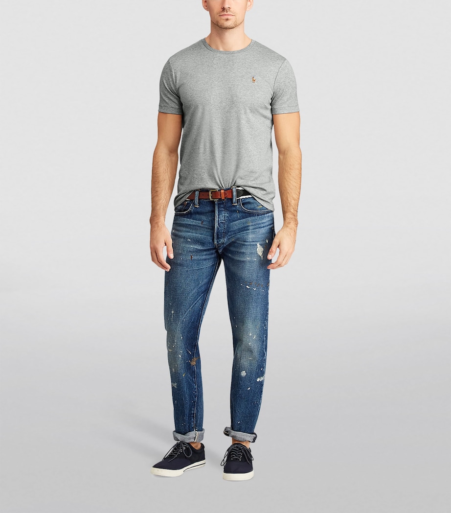 Pima Cotton Polo Pony T-Shirt GREY Image 4
