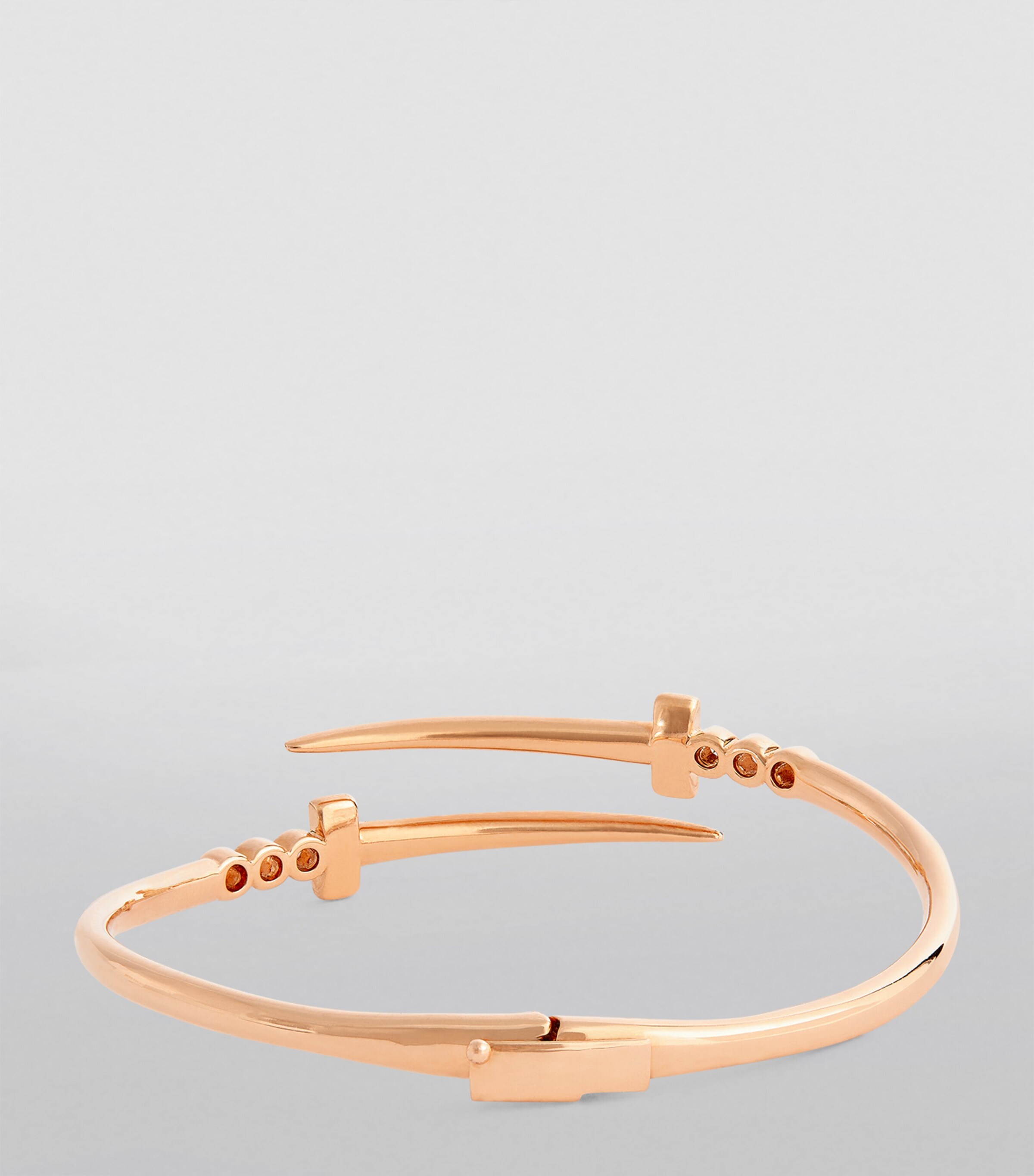 Rose Gold and Diamond Sword of Light Bangle ROSE GOLD Image 2