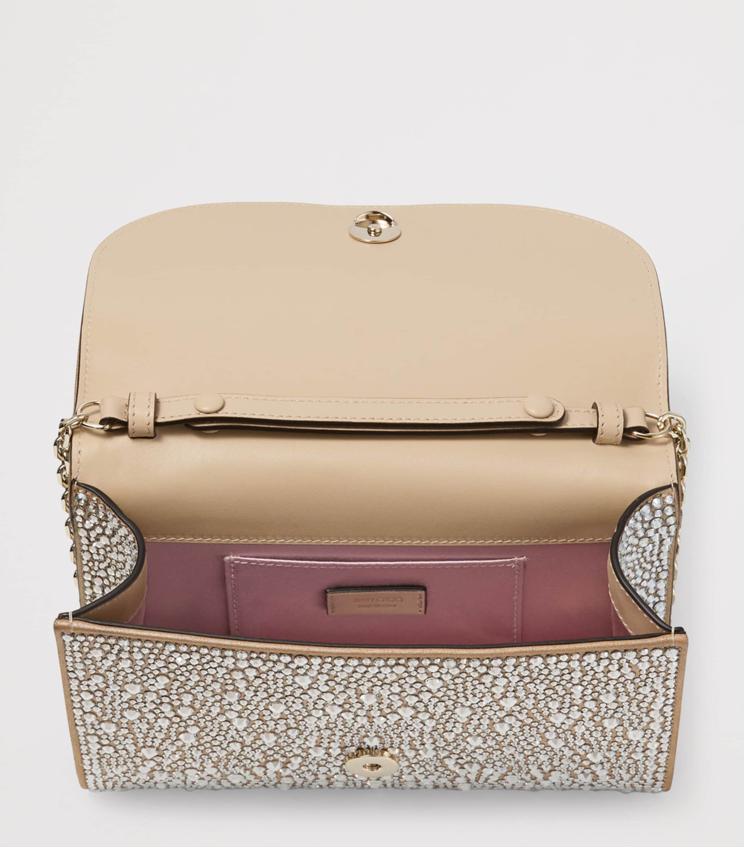 Crystal-Embellished Curve Clutch Bag GOLD/CRYSTAL/SHINY G Image 5