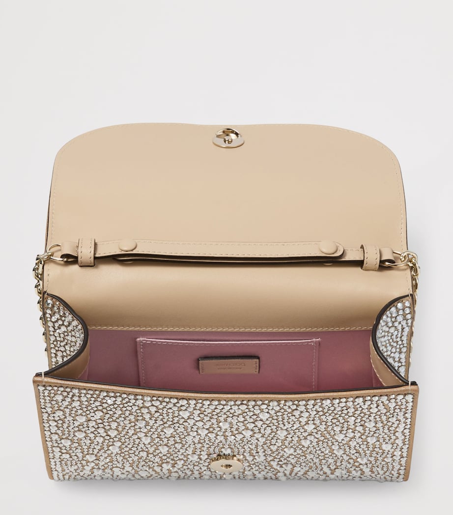 Crystal-Embellished Curve Clutch Bag GOLD/CRYSTAL/SHINY G Image 5