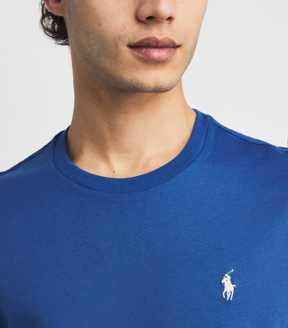 Cotton Logo T-Shirt DUSTY AZURE/C8135 Image 6