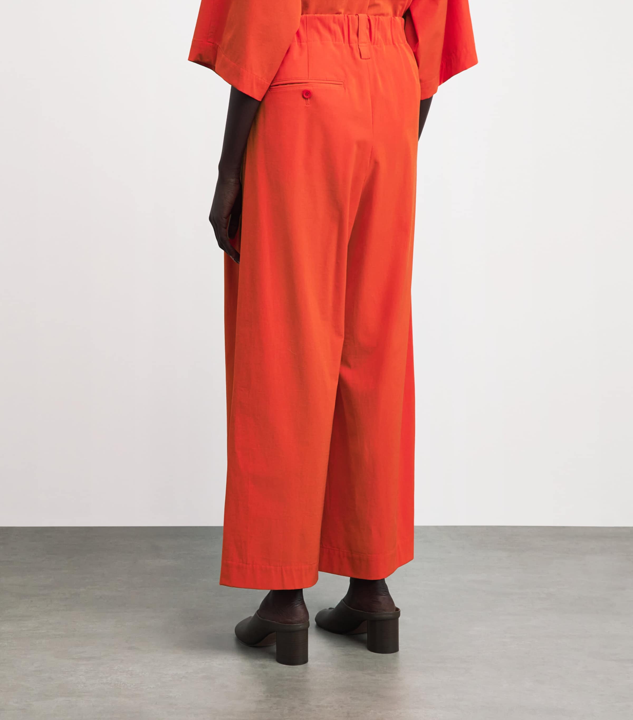 Issey Miyake Womens Looped Wrap Trousers Macaw Red Image 5