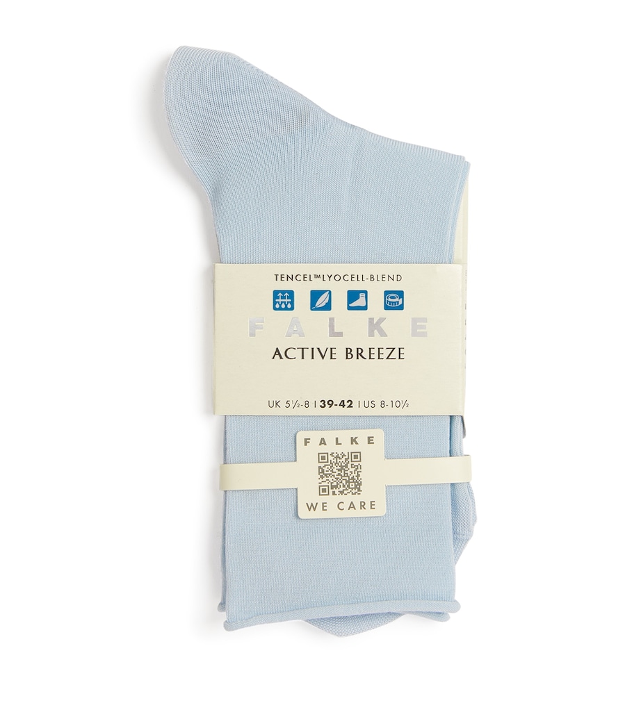 Falke Womens Active Breeze Ankle Socks Light Blue Image 1
