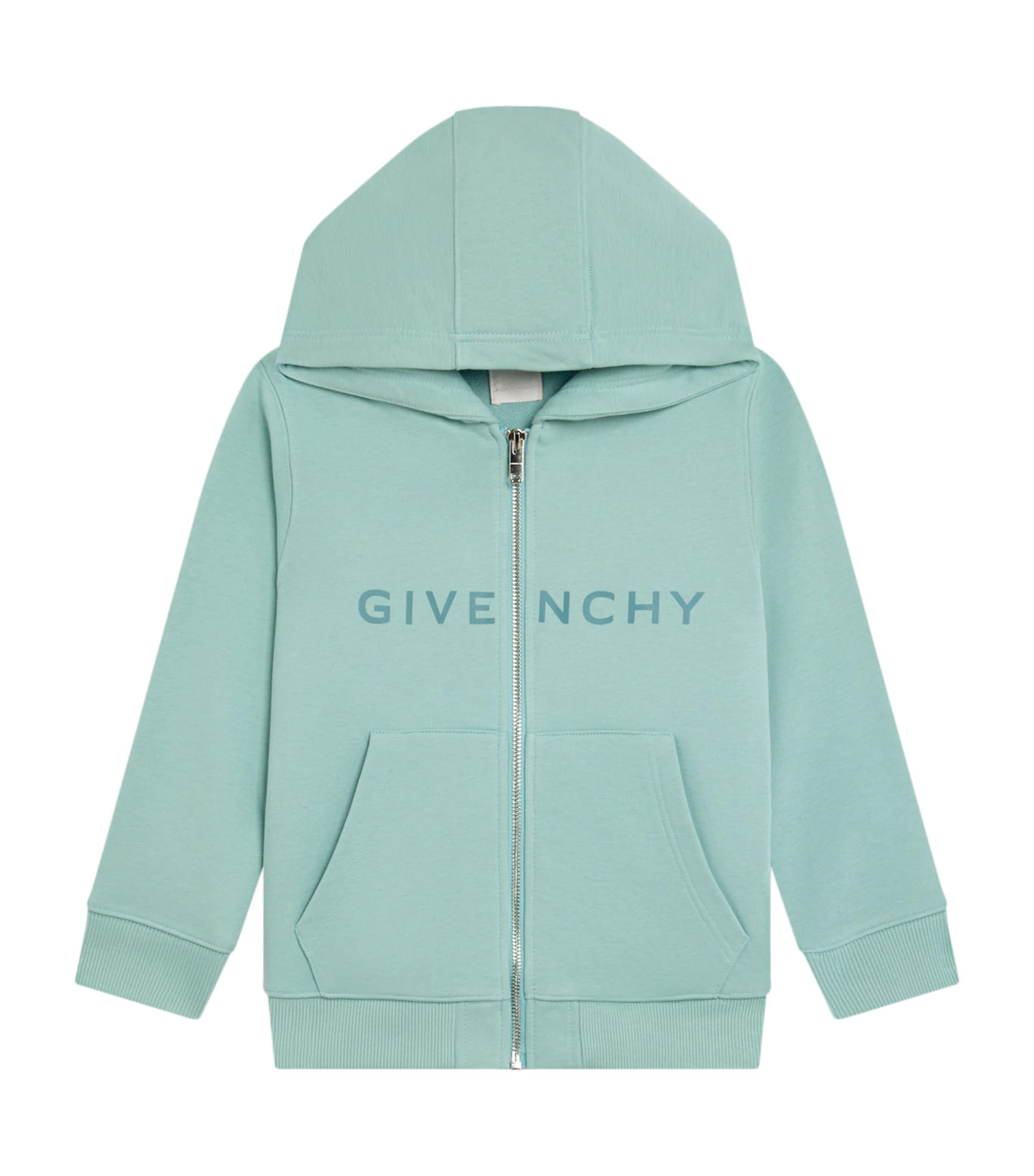 Givenchy Cotton-blend Logo Hoodie In Green