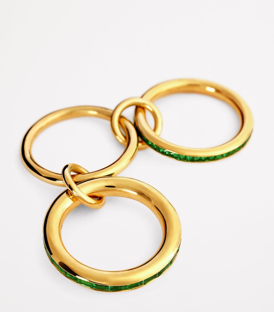 Yellow Gold and Emerald Mina Ring YELLOW GOLD Image 4