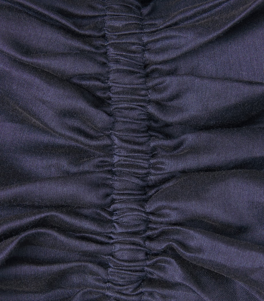 Polo Ralph Lauren Womens Organza Blouse Hunter Navy Image 6