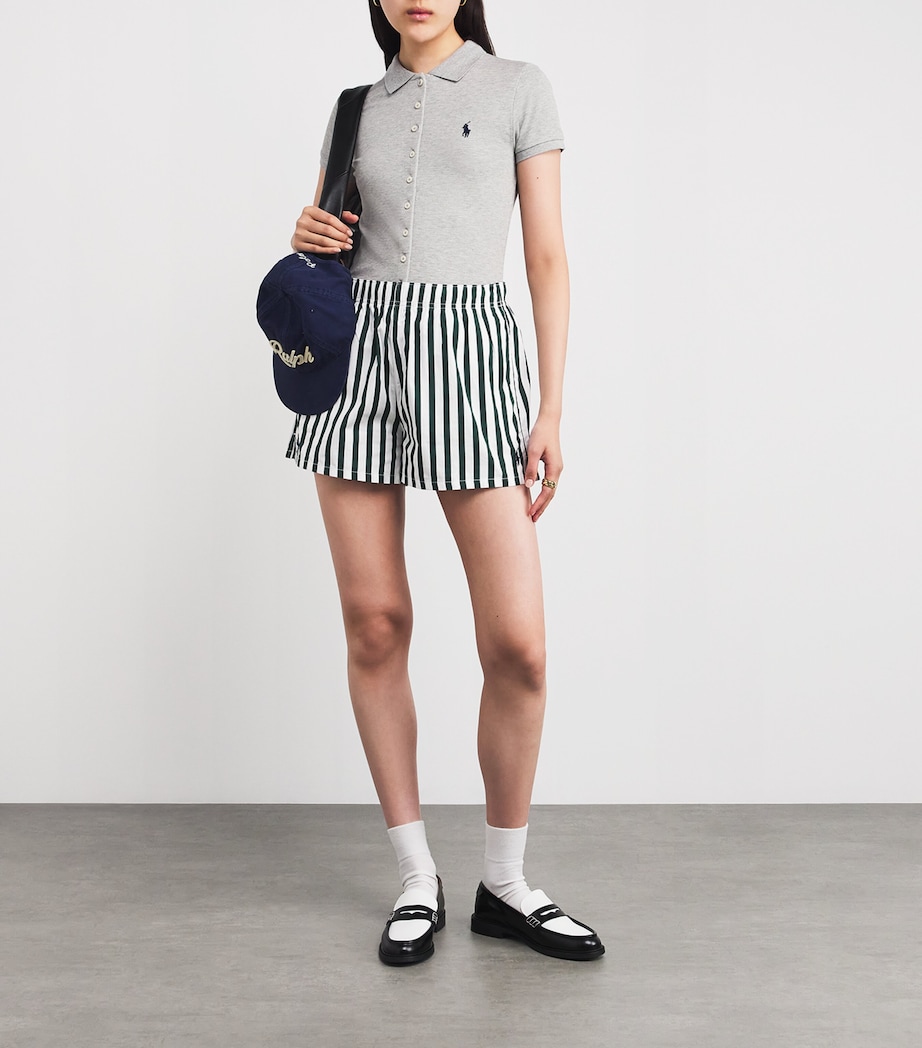 Stretch-Cotton Piqué Polo Shirt ANDOVER HEATHER Image 2