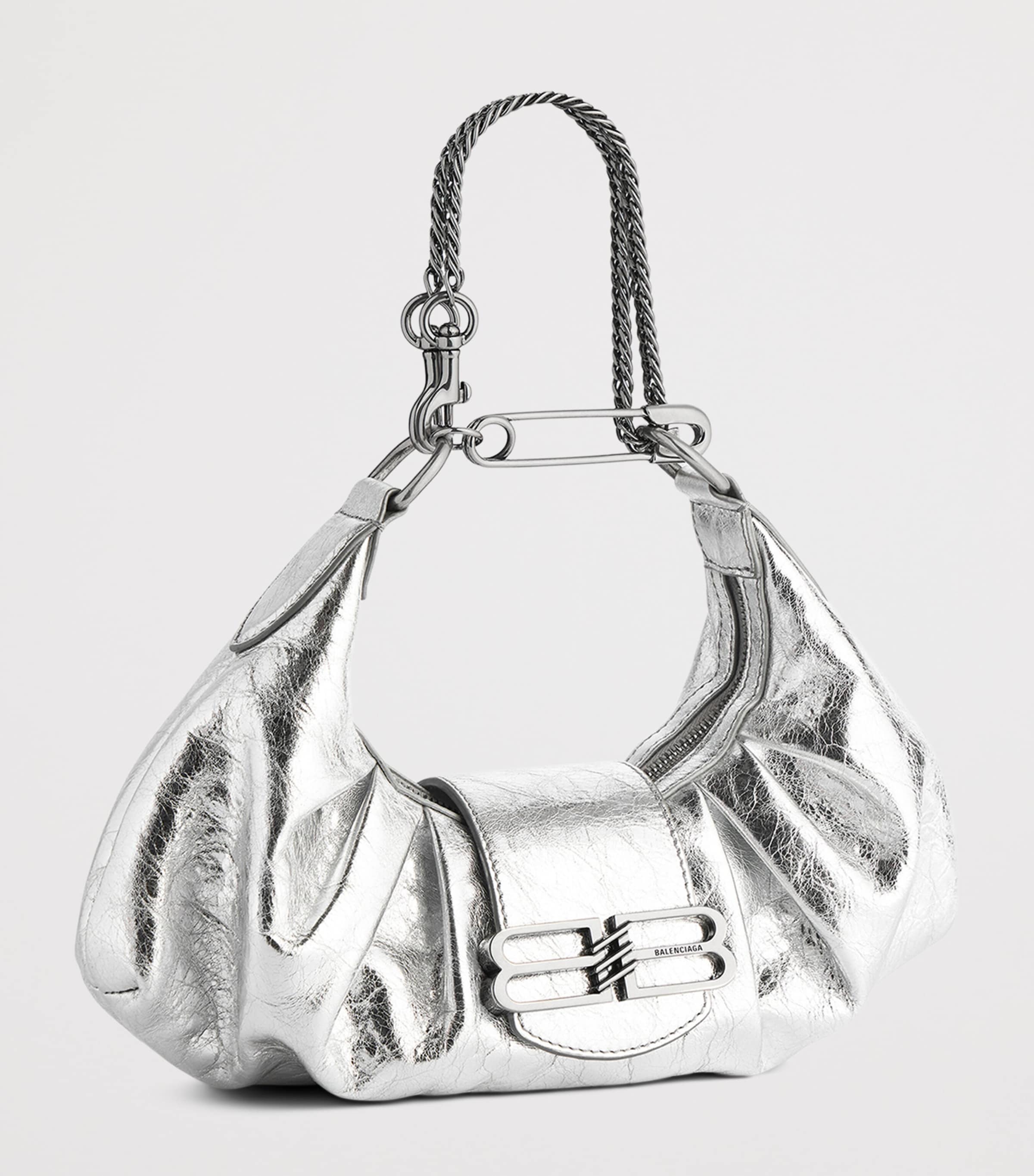 Small Metallic Lambskin Pamela Shoulder Bag 8122 Image 8