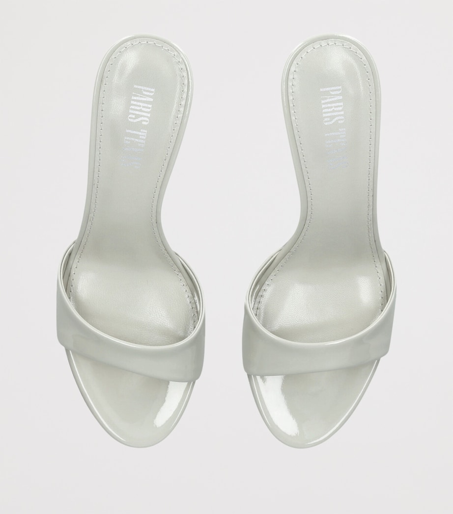 Patent Leather Lidia Mules 70 GREY/LIGHT Image 4