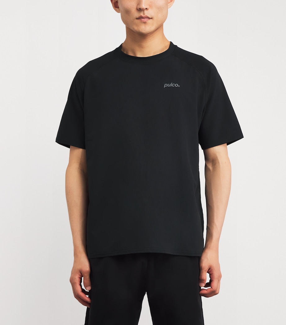 AirCon Raglan-Sleeve Playing T-Shirt BLACK Image 3