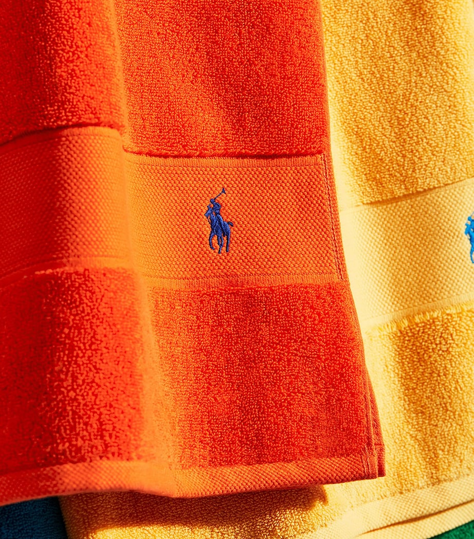 Polo Player Guest Towel (40cm x 75cm) SAILING ORANGE Image 4
