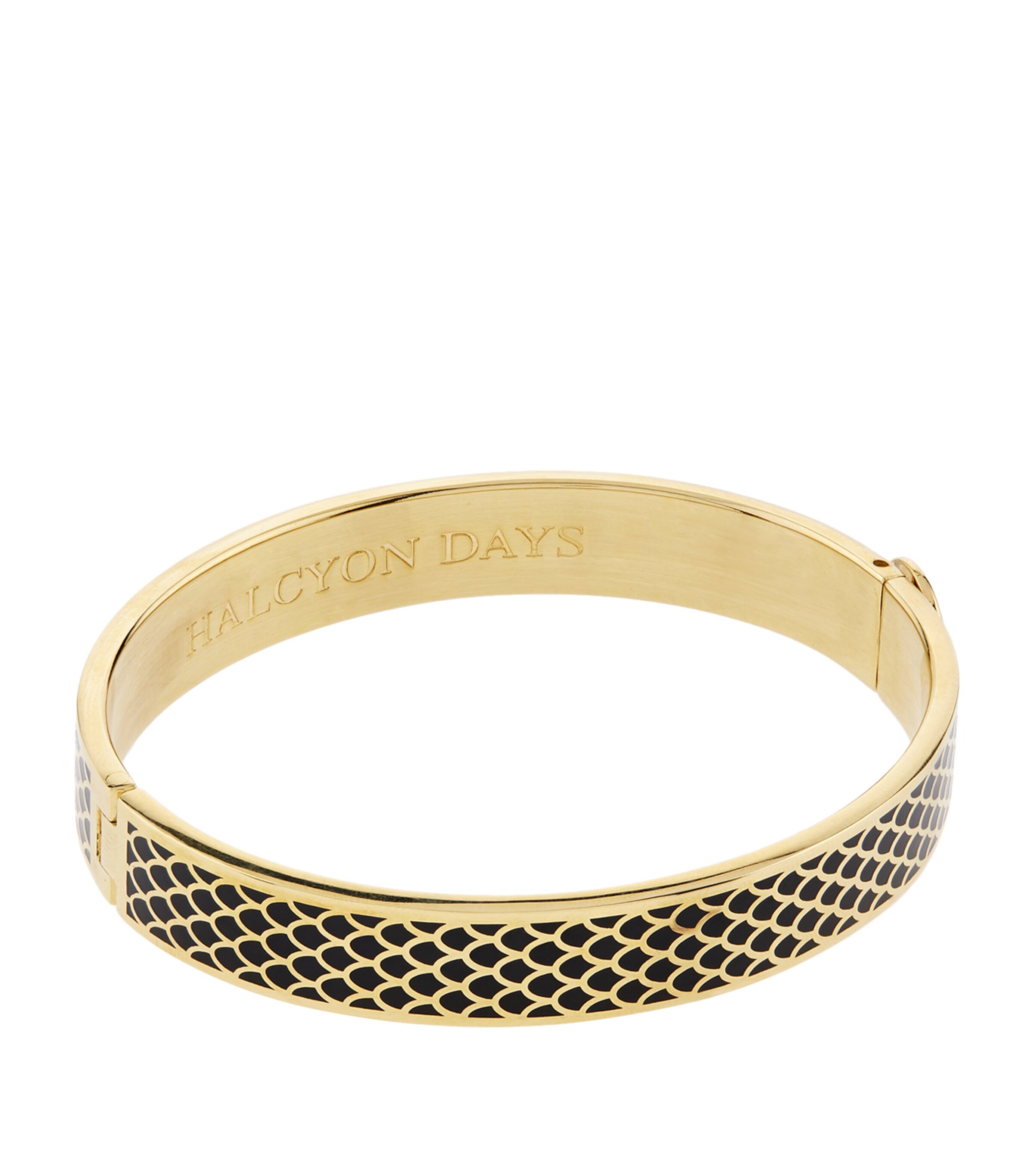 Gold-Plated Salamander Bangle BLACK/GOLD Image 3