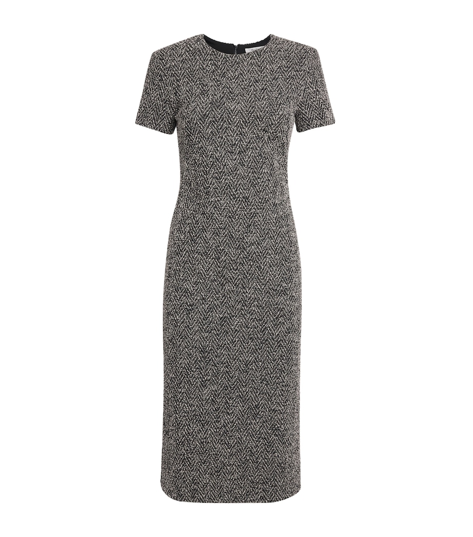Tweed Midi Dress BLACK Image 1
