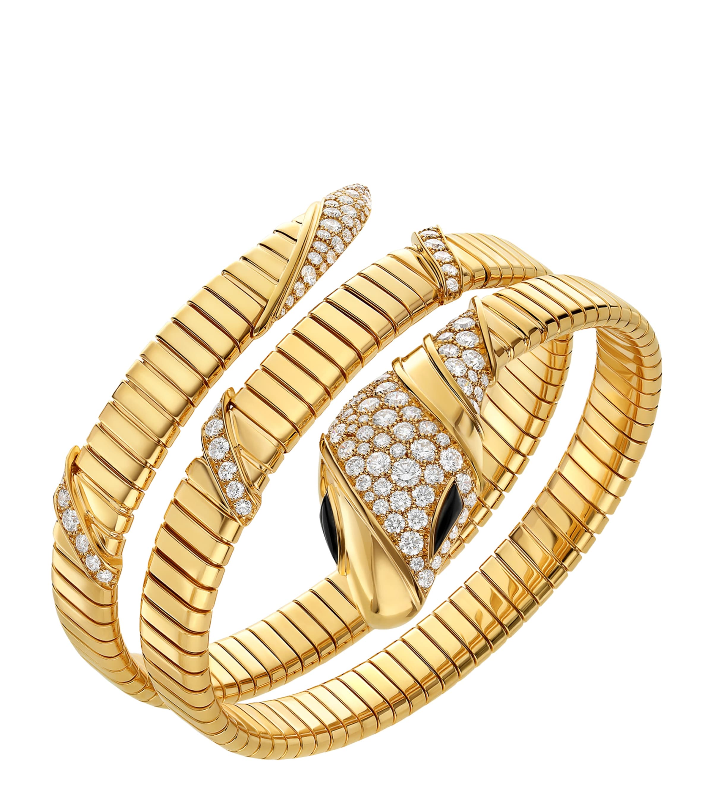Yellow Gold and Diamond Serpenti Tubogas Bracelet YELLOW GOLD Image 1
