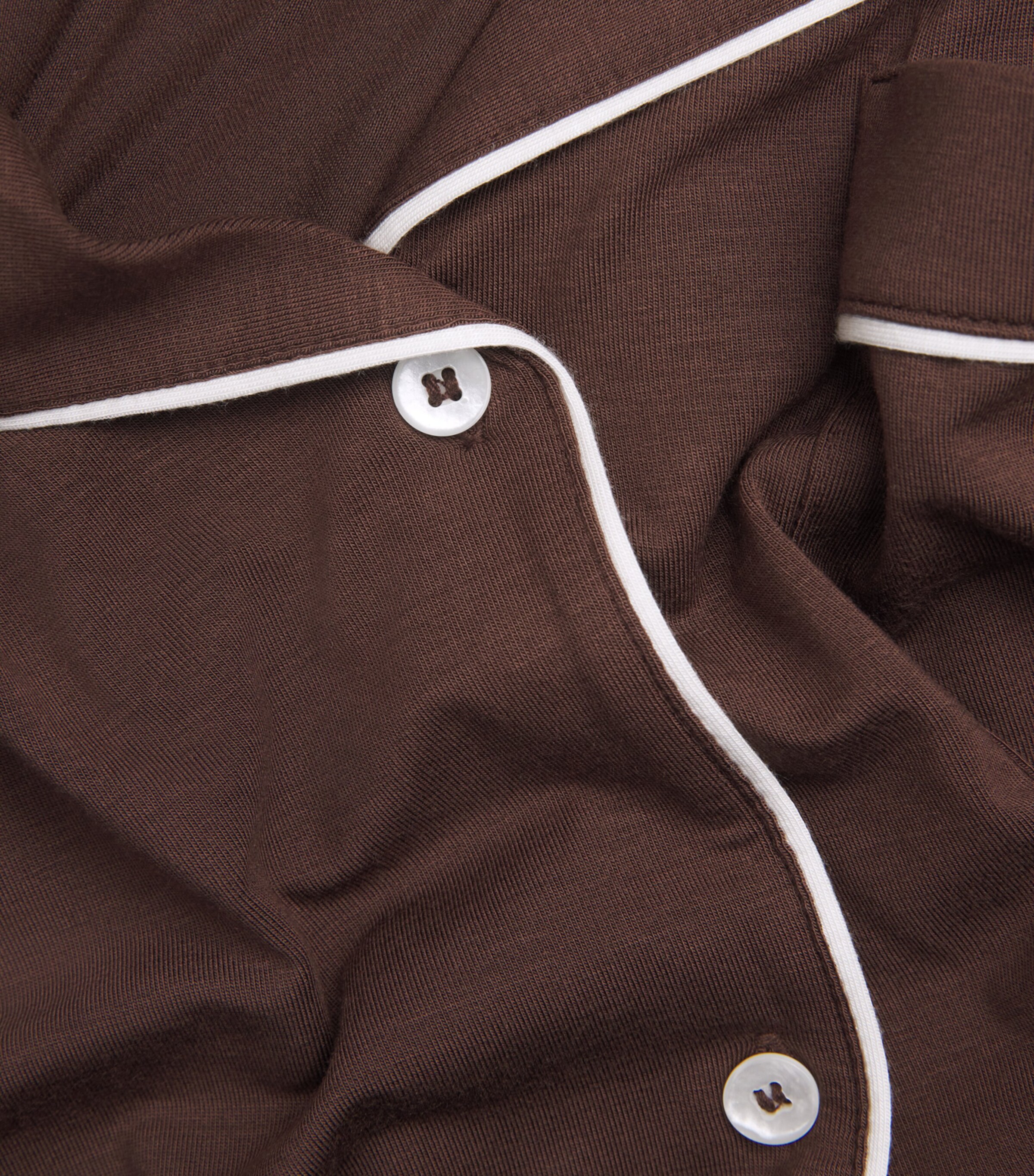 Eberjey Womens Gisele Pyjama Set Chocolate/ivory Image 6