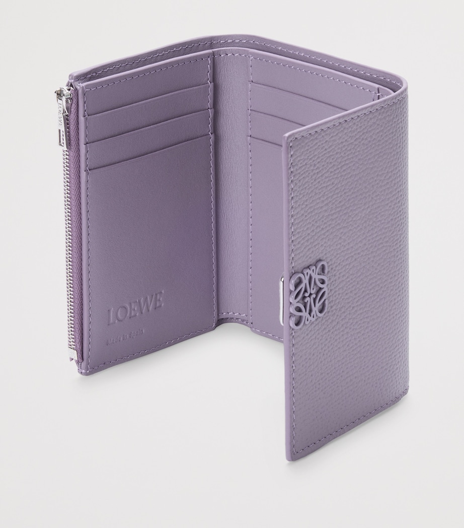 Small Leather Anagram Wallet DIRTY MAUVE Image 4