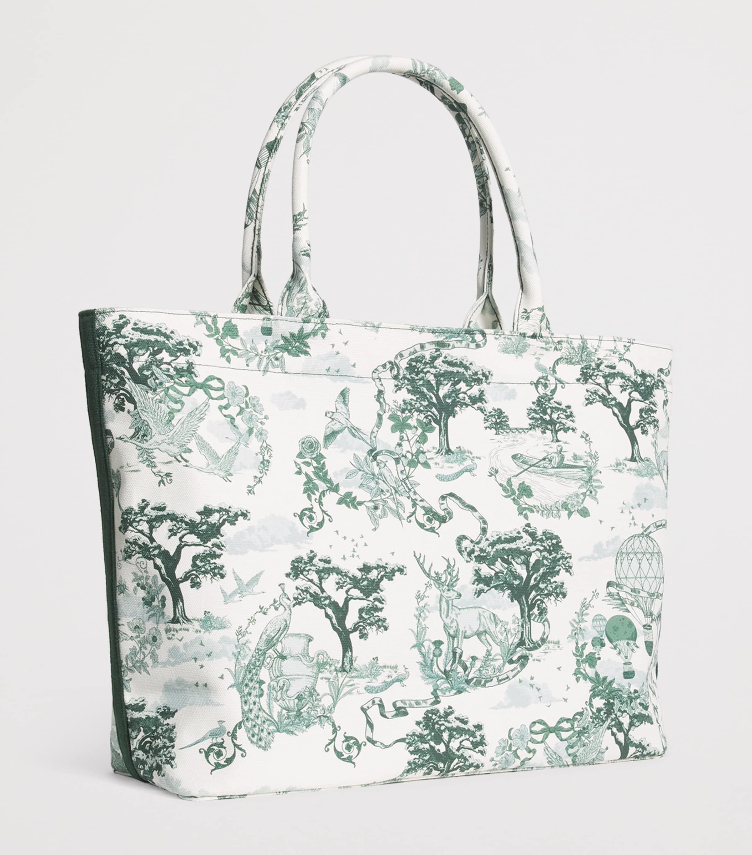 Harrods Medium Toile Tote Bag Toile Image 2