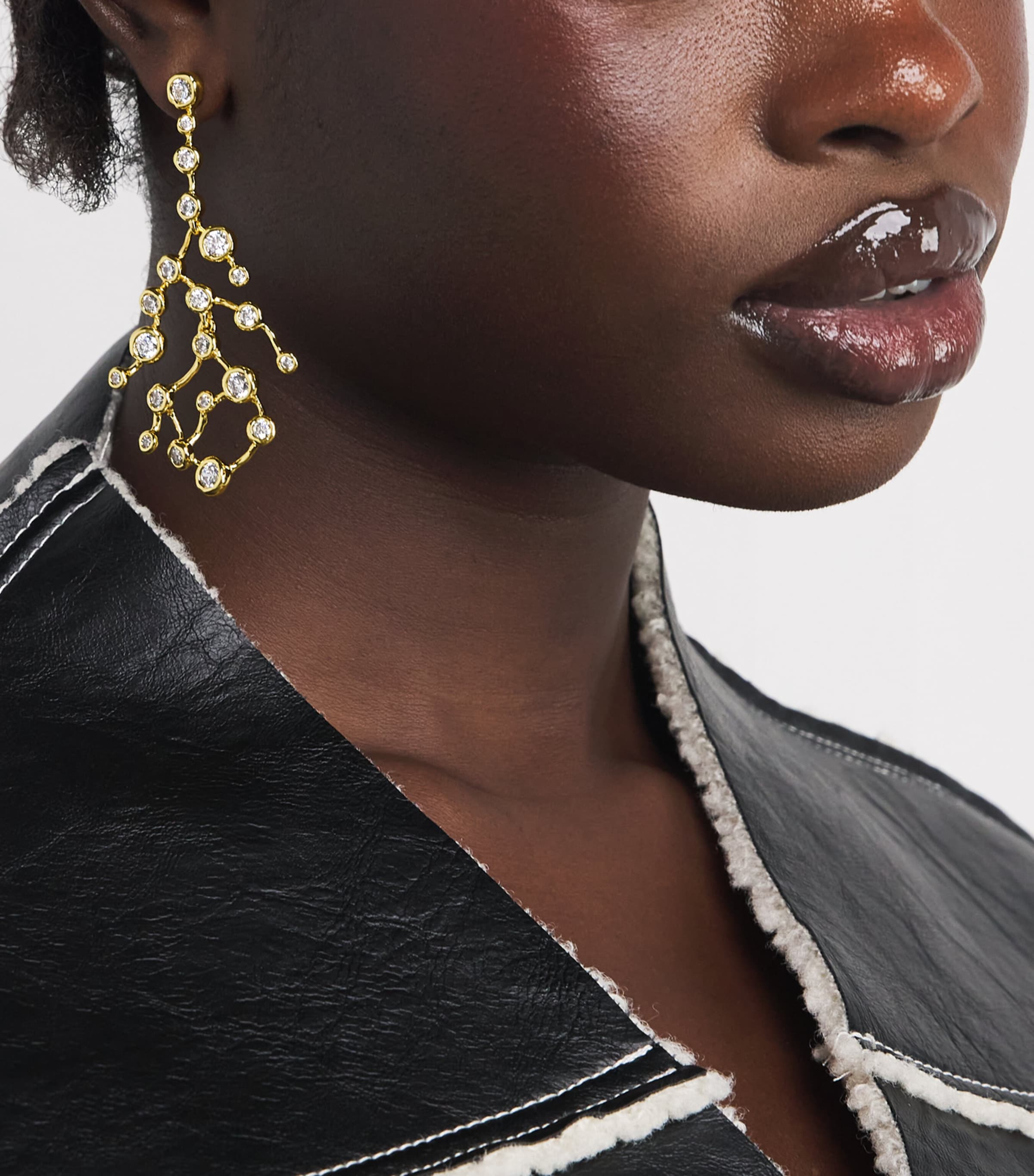 Gold-Plated Asterales Celestial Earrings GOLD Image 2