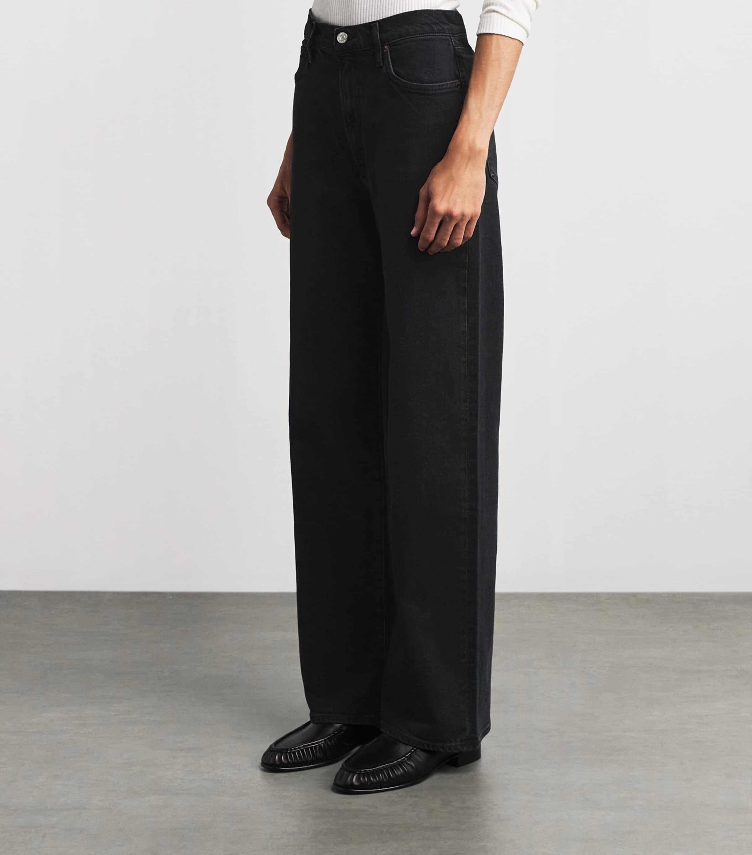 AGOLDE Womens Harper Relaxed Straight Jeans Gnrt Image 4