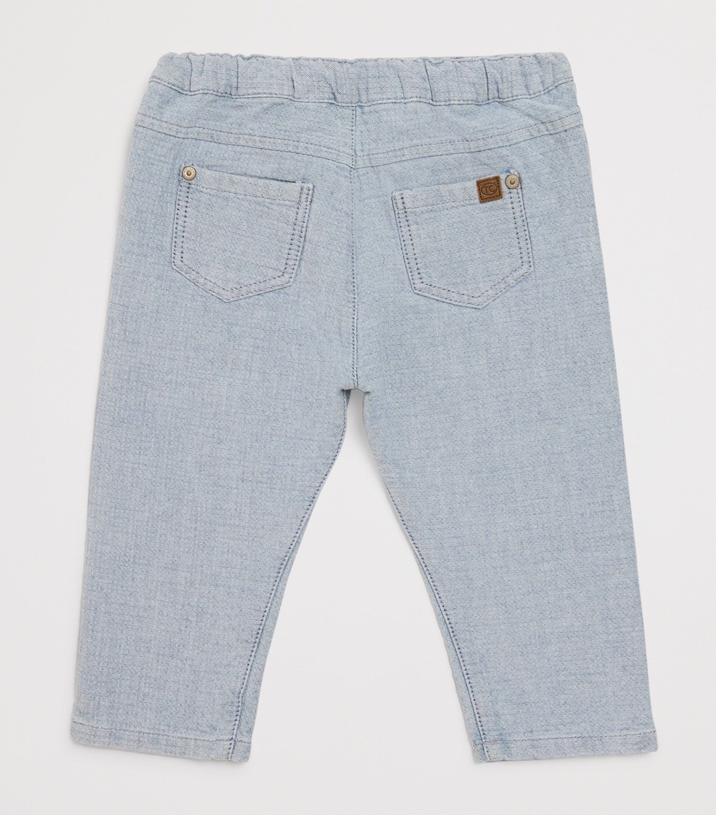 Elasticated Straight Jeans (3 Months-4 Years) INDIGO Image 2