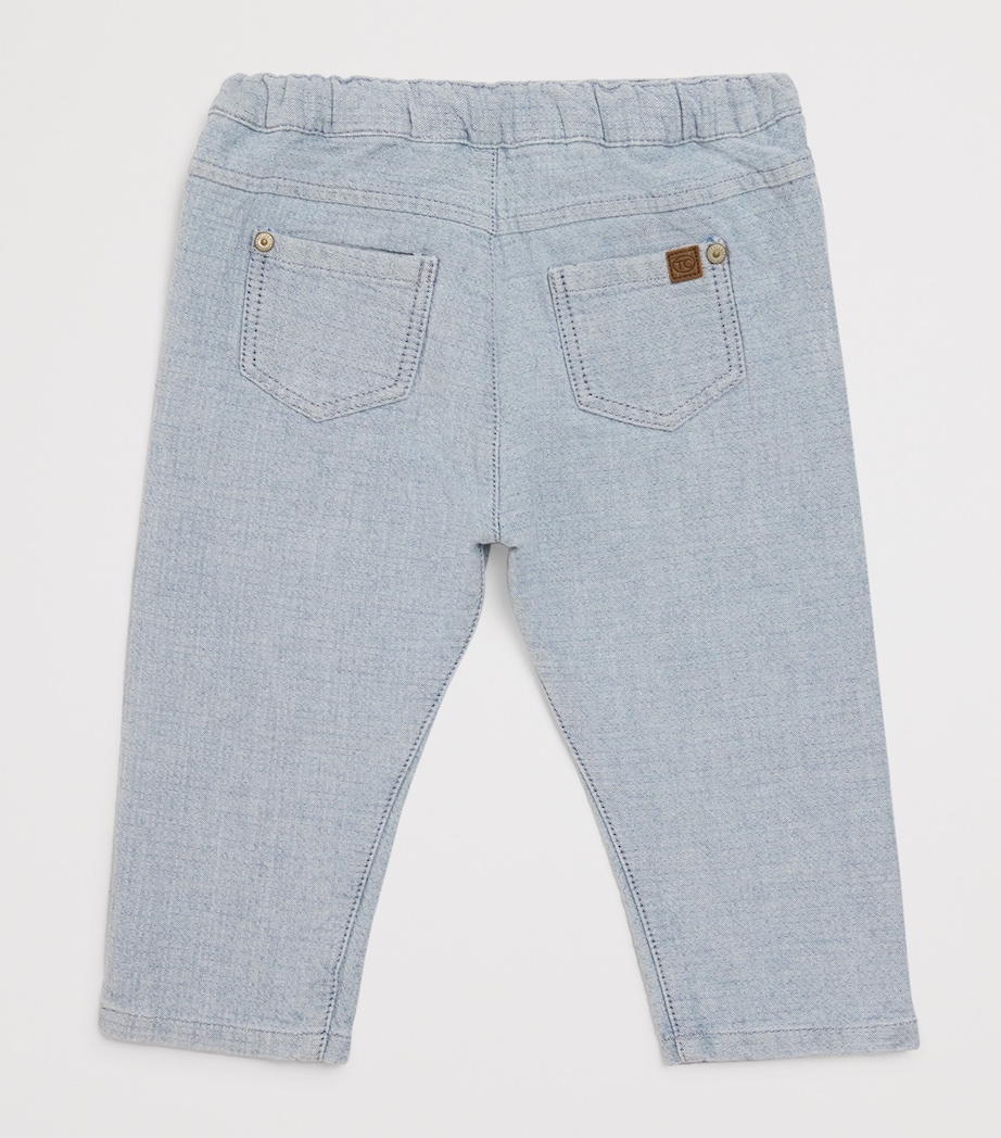 Elasticated Straight Jeans (3 Months-4 Years) INDIGO Image 2