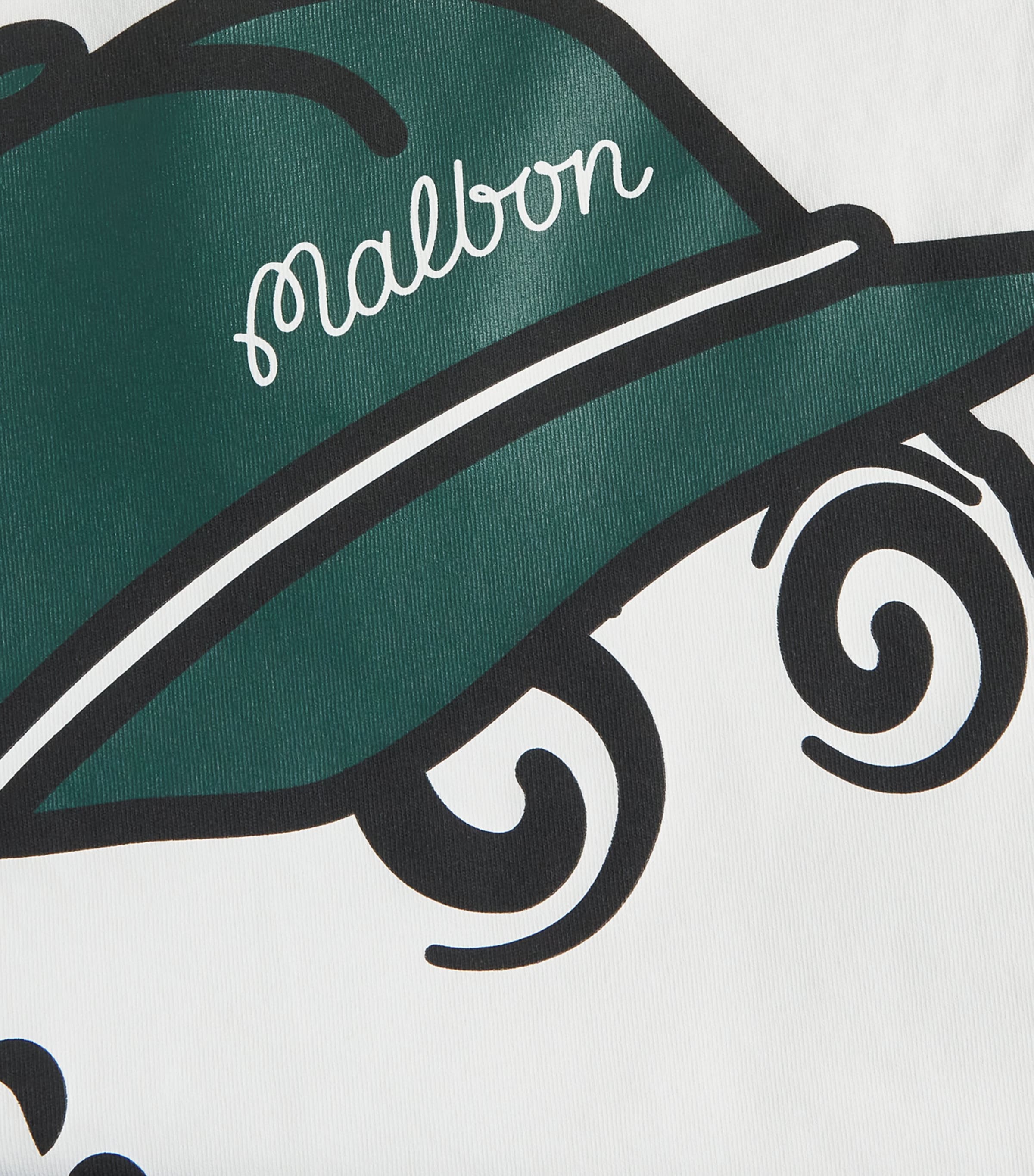 Malbon Mens Cotton Bermuda Baldwin T-Shirt White Image 6