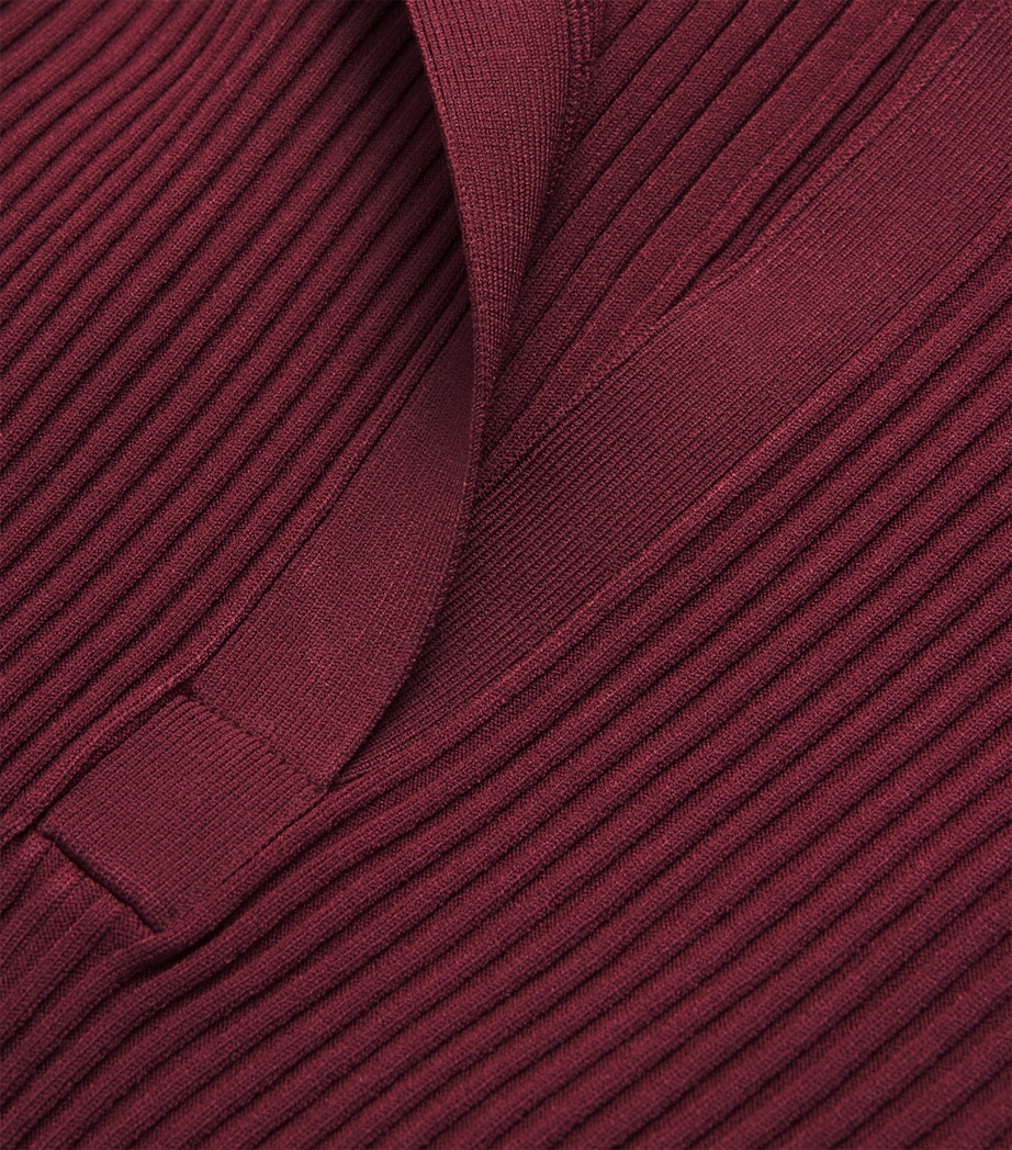 Ribbed Genna Midi Dress CRANBERRY Image 5