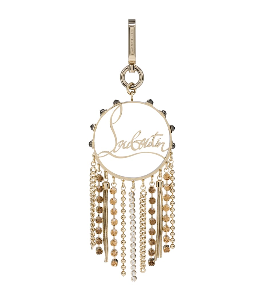 Christian Louboutin Trapeze Embellished Keyring Image 1