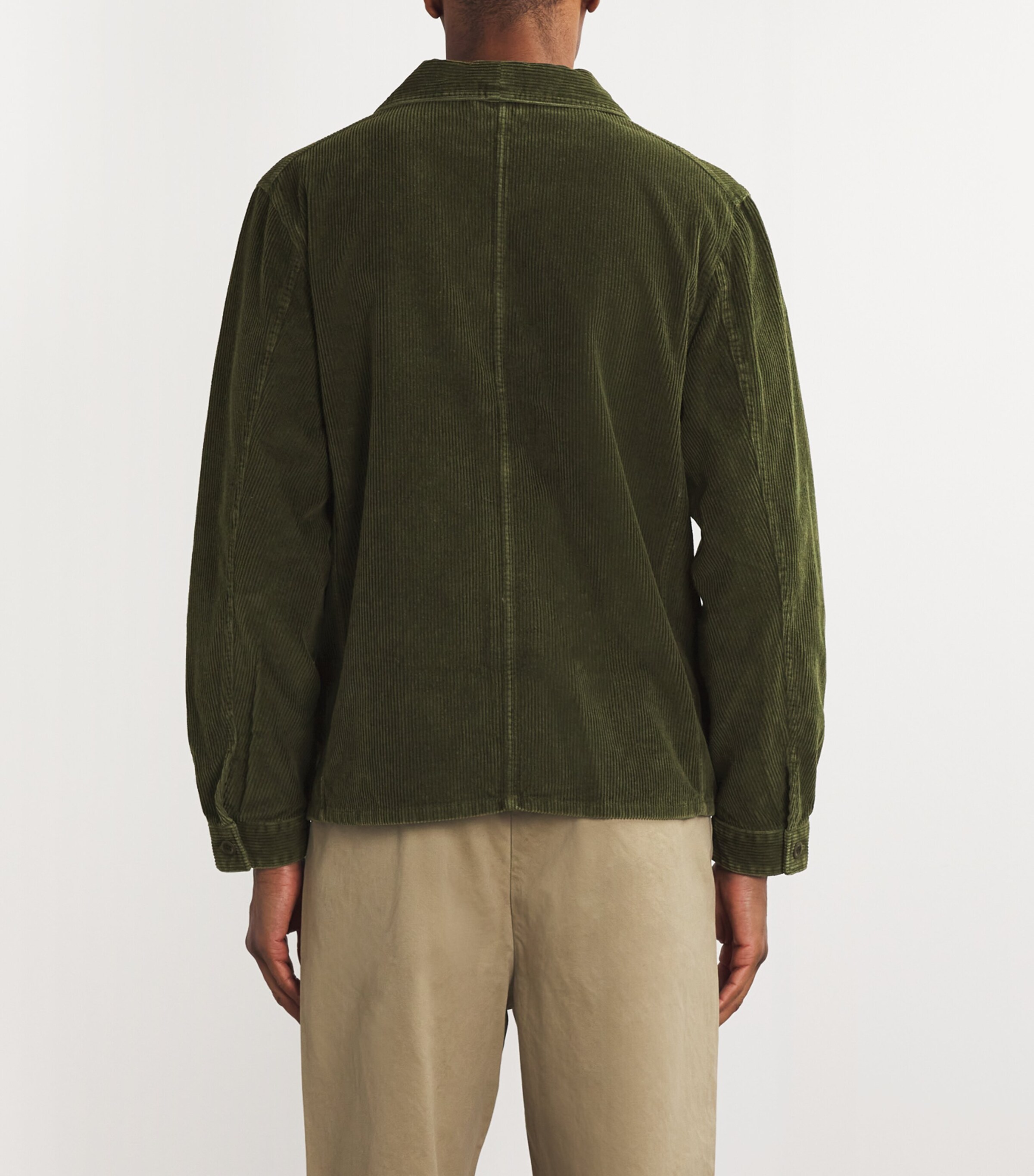 Polo Ralph Lauren Mens Corduroy Overshirt Green Image 4