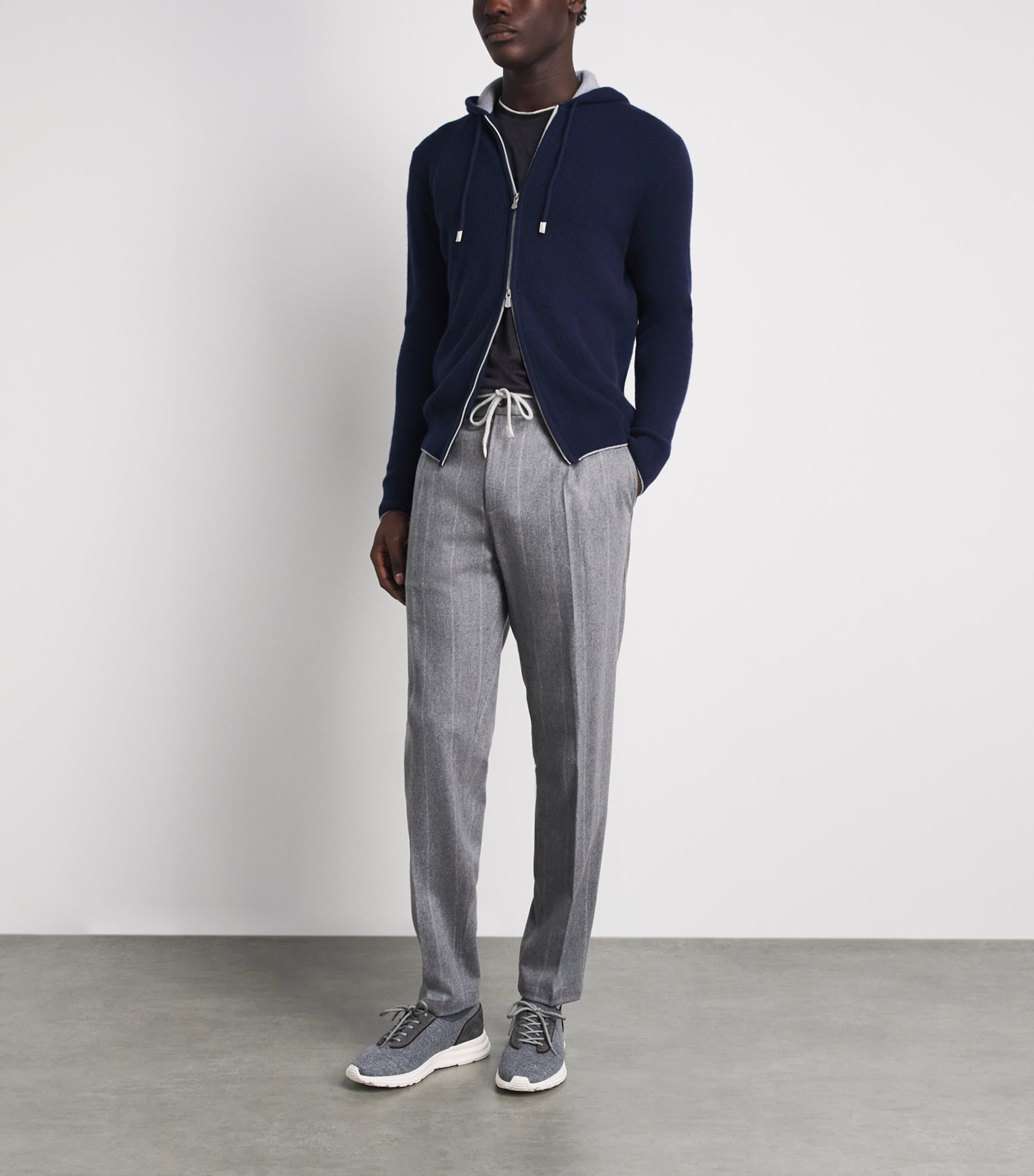 Eleventy Cashmere Zip-Up Hoodie — photo 2