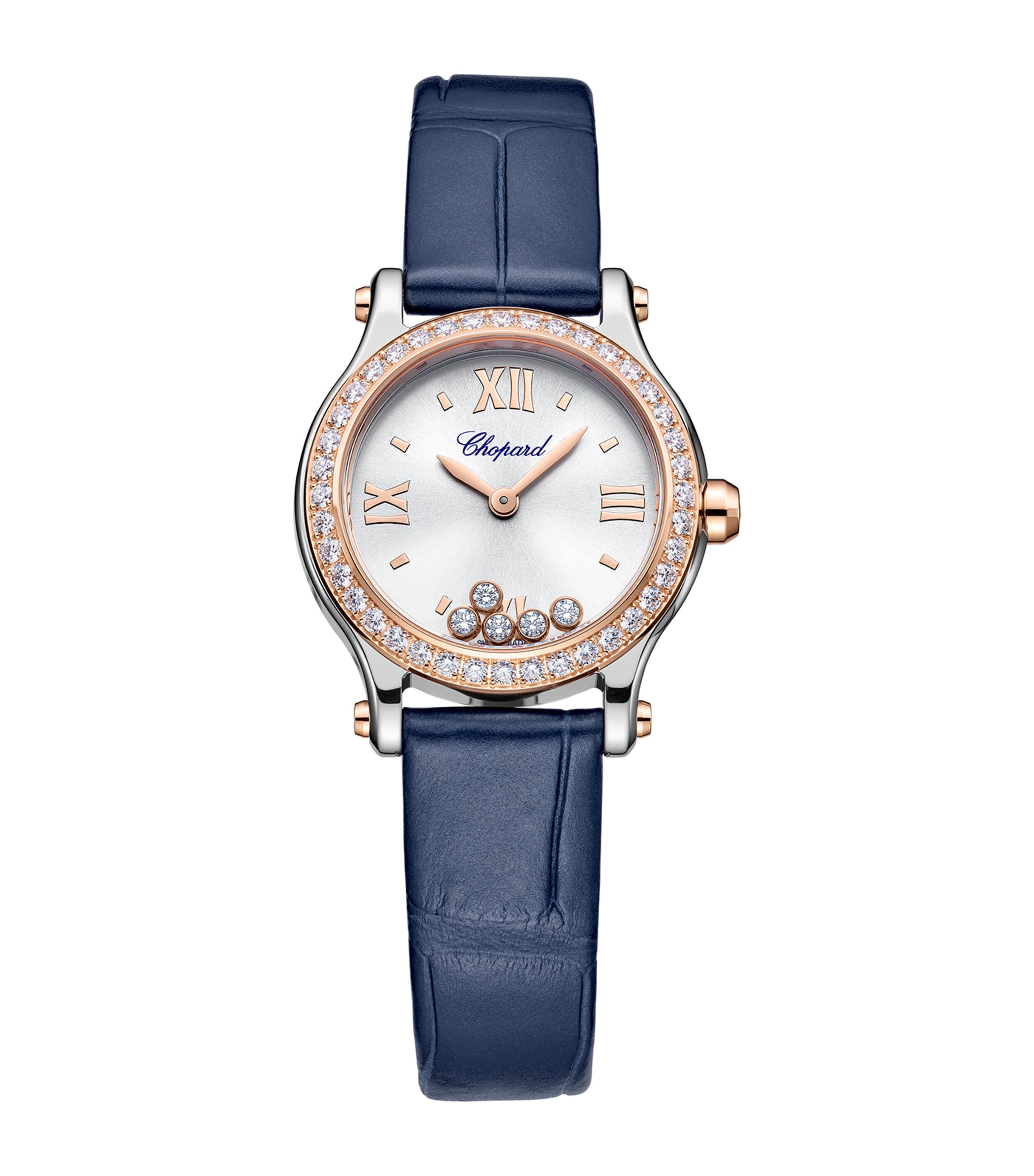 Rose Gold, Stainless Steel and Diamond Happy Sport Watch 25mm ROSE GOLD/STAINLESS Image 1
