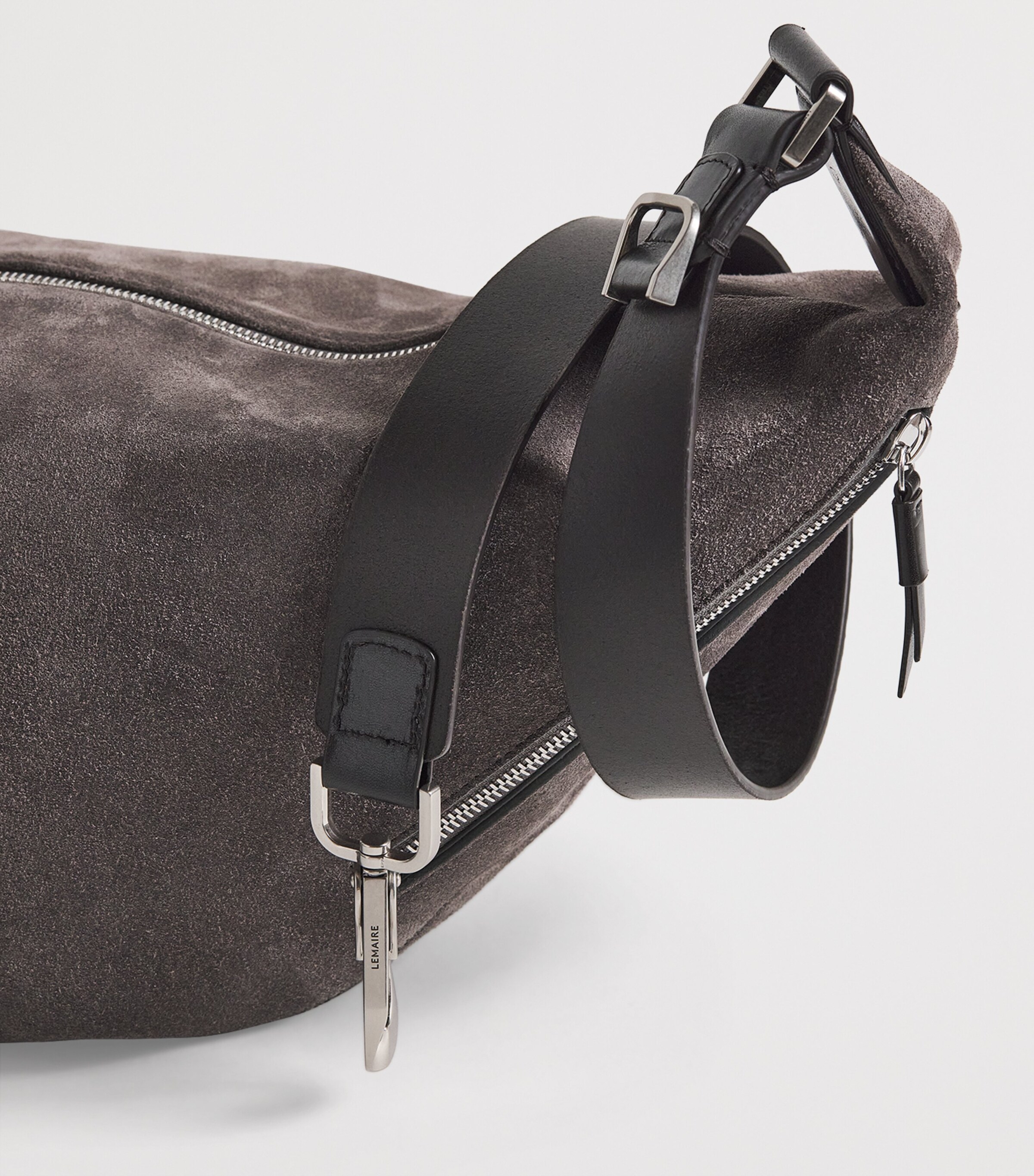 Lemaire Suede Quiver Clip Shoulder Bag Mink/ Image 6