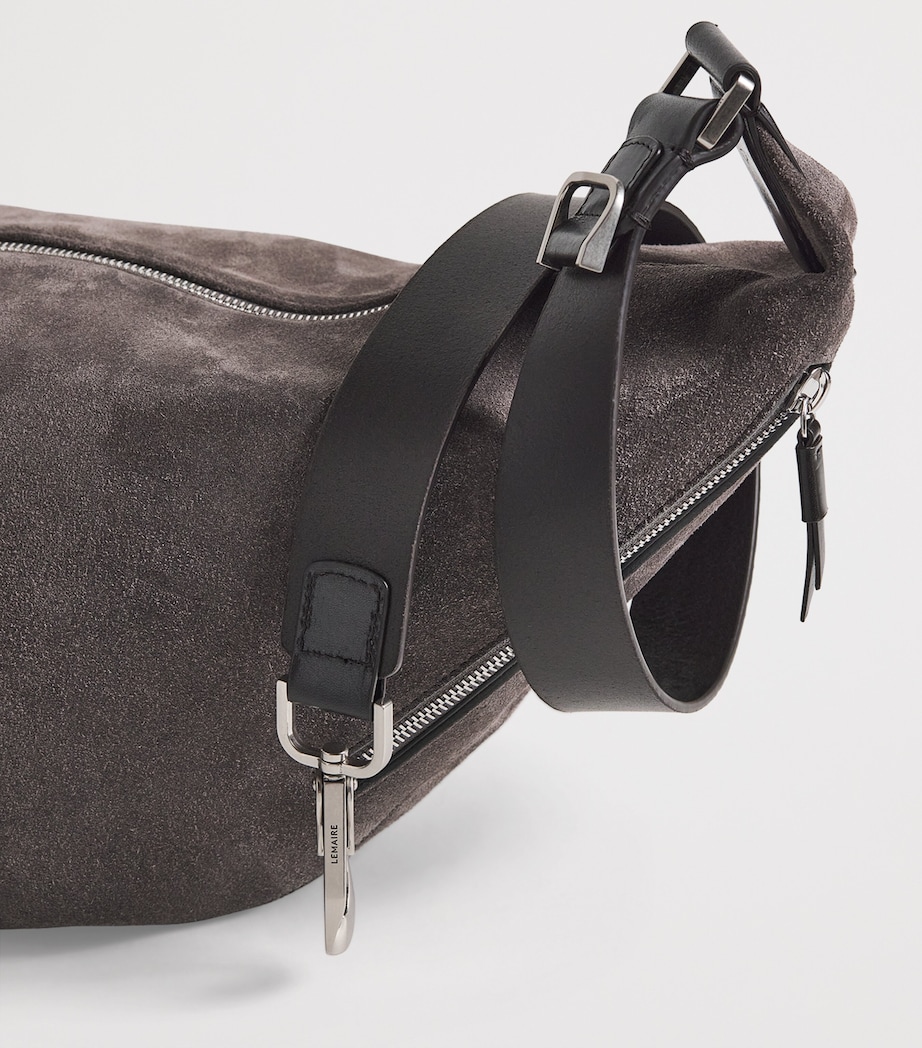 Lemaire Suede Quiver Clip Shoulder Bag Mink/ Image 6