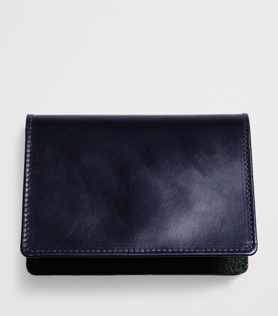 Leather Business Card Case NAVY/NAVY Image 2