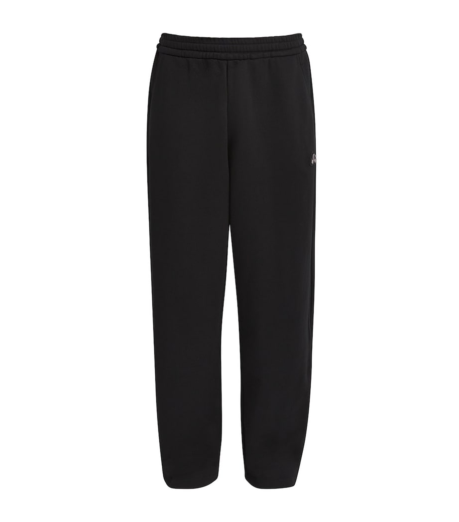 Moose Knuckles Mens Logo Yul Sweatpants Black Image 1