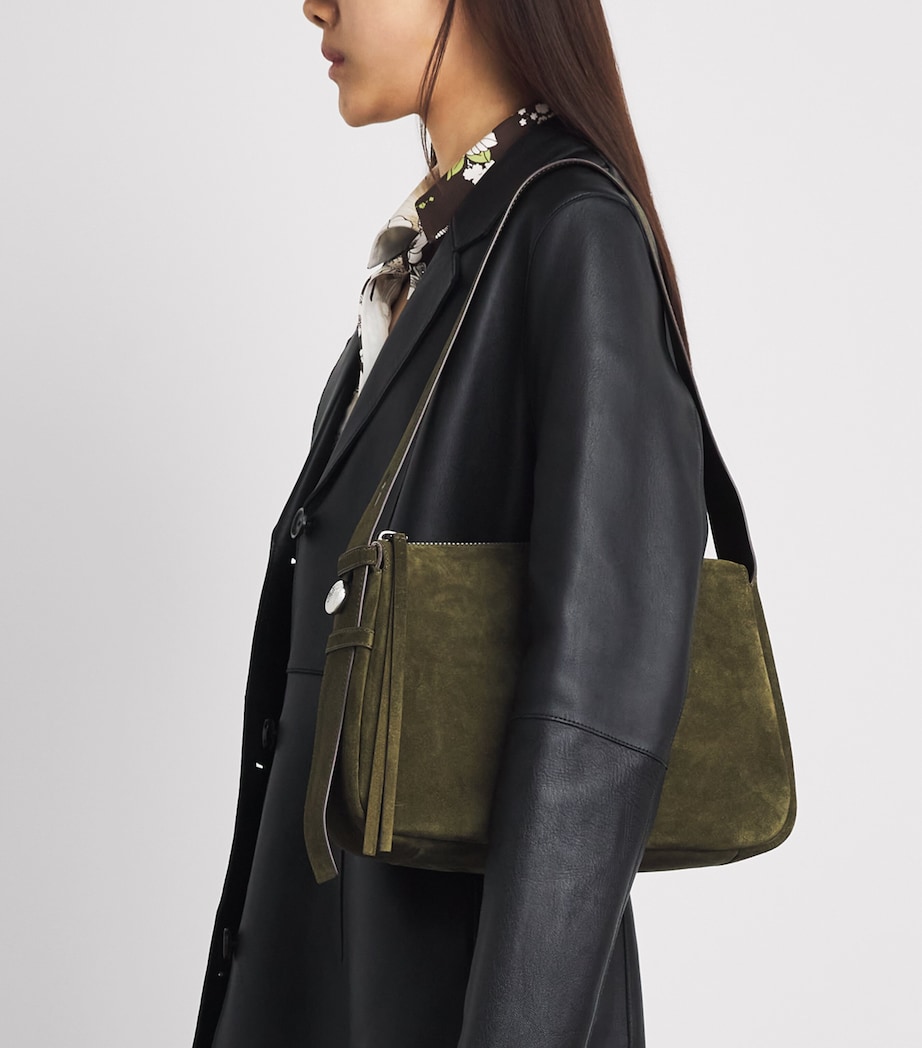 Tory Burch Suede Romy Shoulder Bag Leccio Image 2