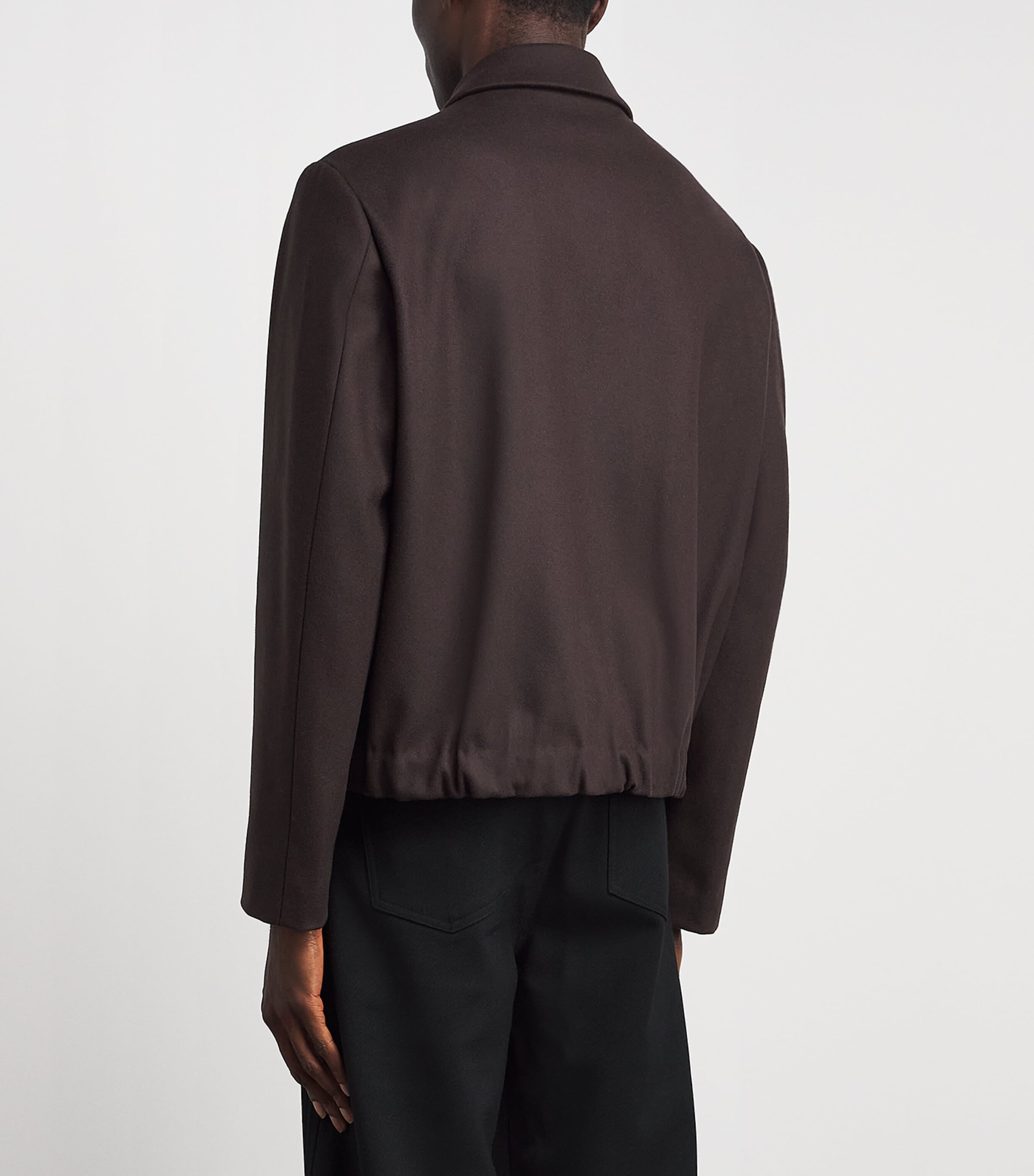 Barena Mens Wool-Blend Tailored Bomber Jacket Bruno Image 5