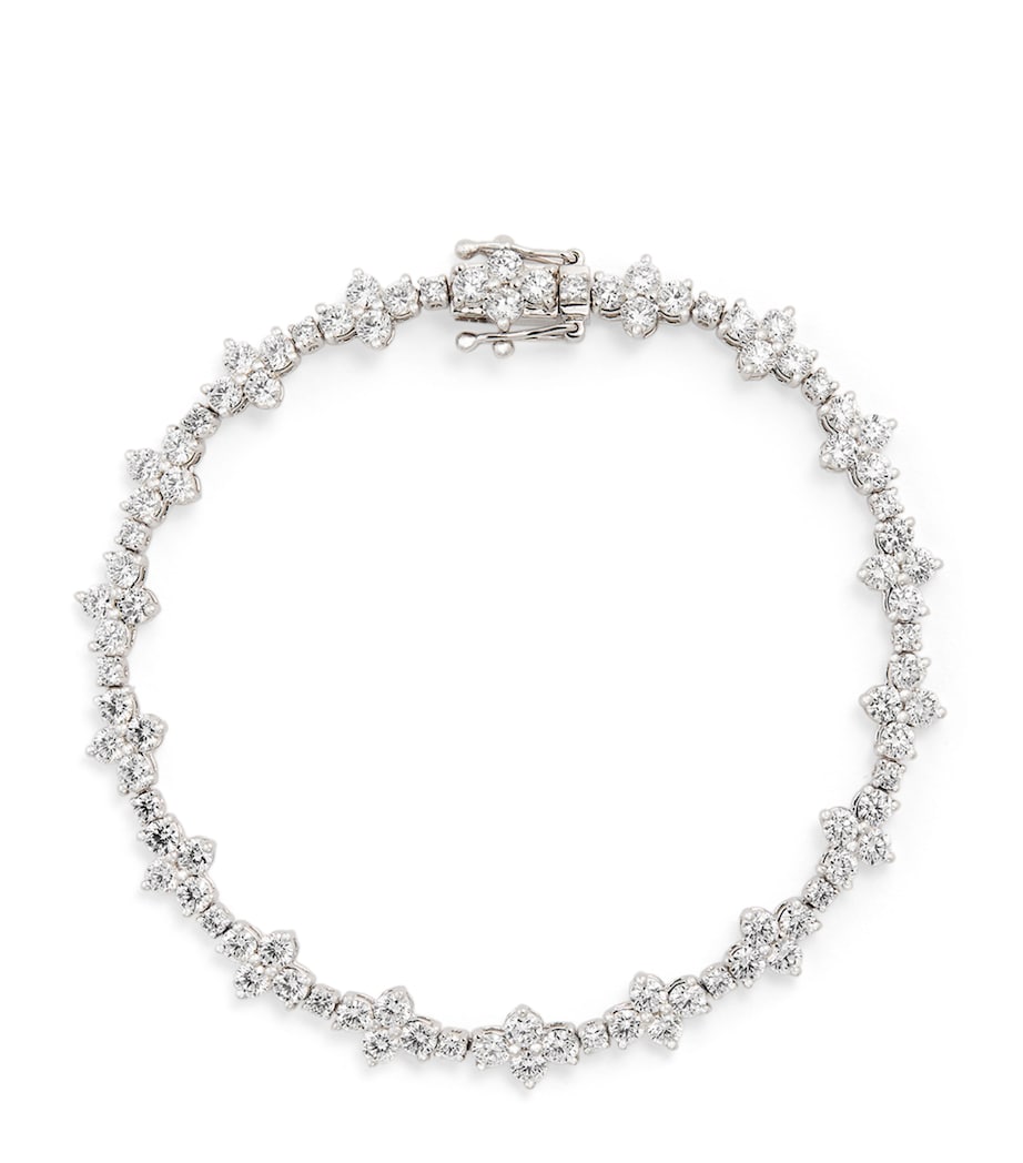 White Gold and Diamond Vivi Tennis Bracelet WHITE GOLD Image 1