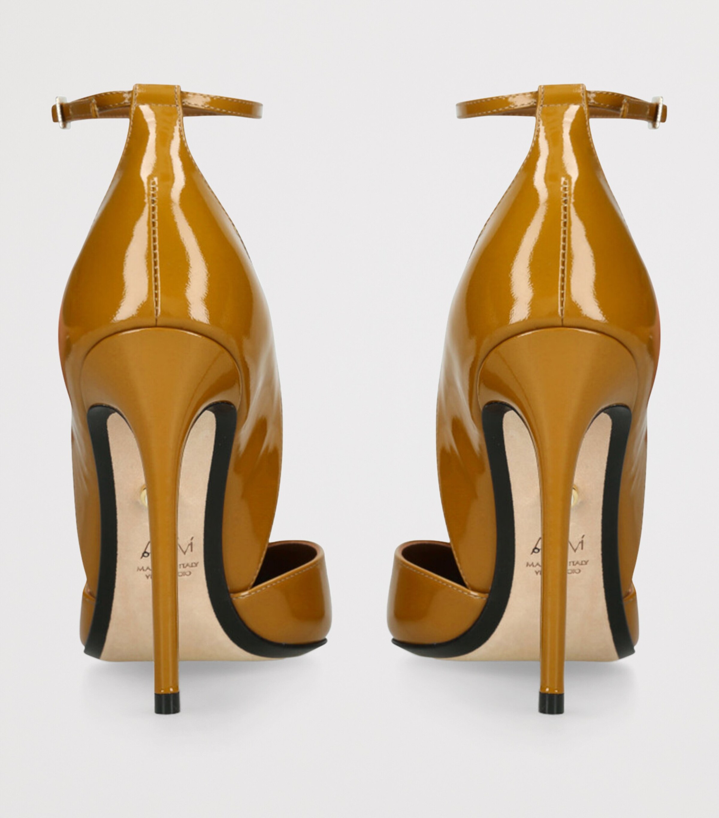 Alevì Patent Leather Camilla Pumps 110 Yellow Image 2