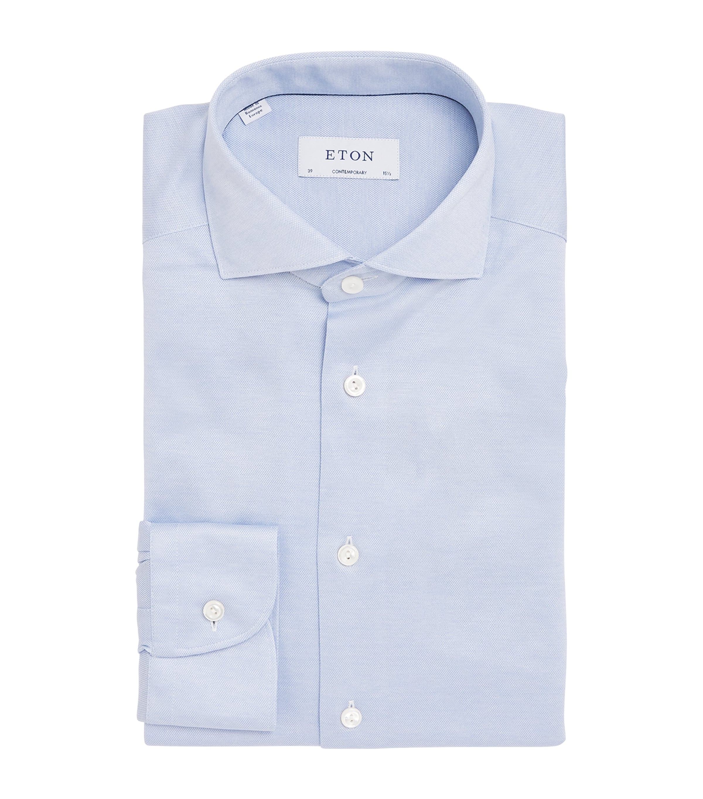 Eton Filo Di Scovia Shirt In Blue