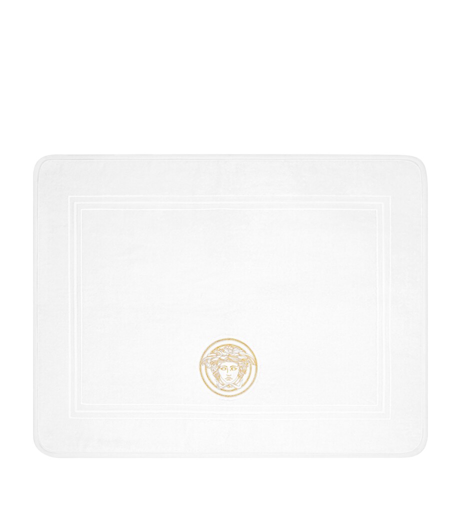 Versace Medusa Gala Bath Mat White Image 1