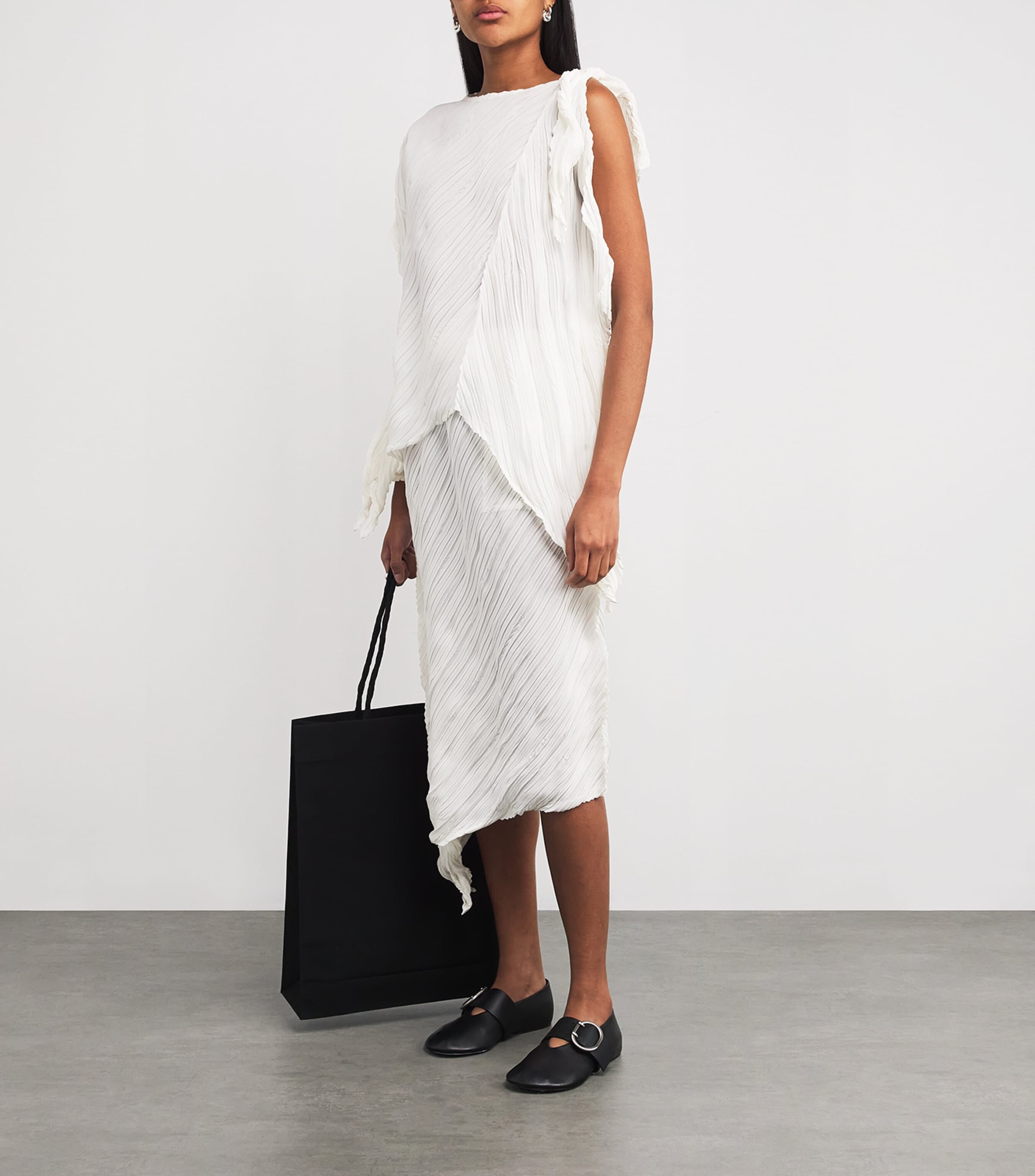 Issey Miyake Wrinkled and Twisted Top | Harrods US
