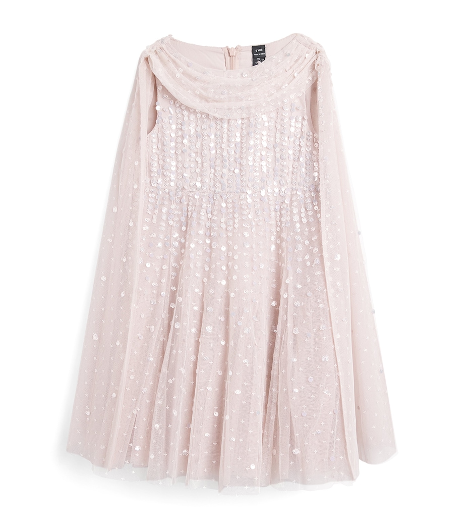 Needle & Thread Tulle Sequin Moonlight Cape Dress (3-6 Years) Lilac Heather Image 1