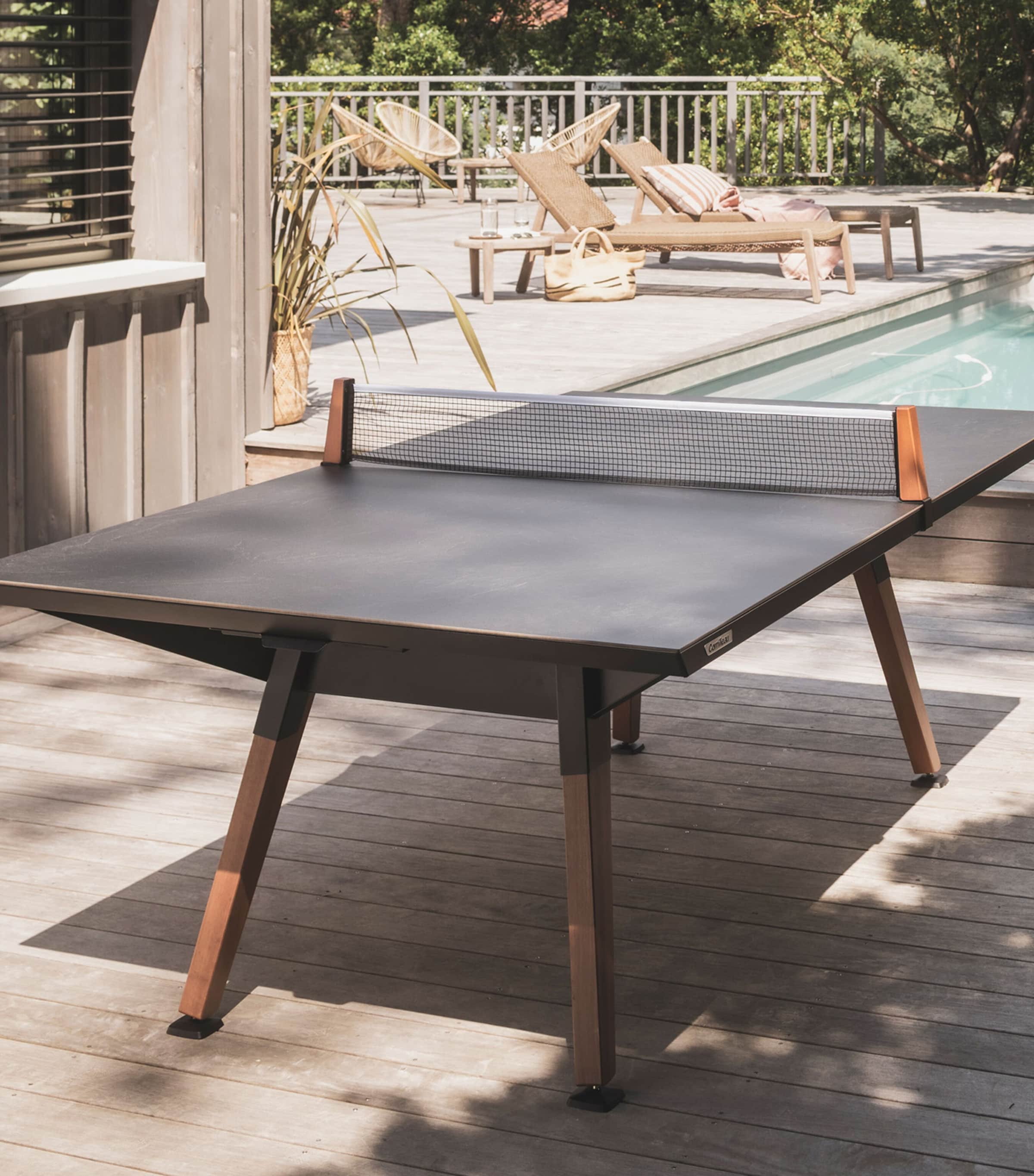Cornilleau Medium Origin Outdoor Table Tennis Table Black Frame Image 9