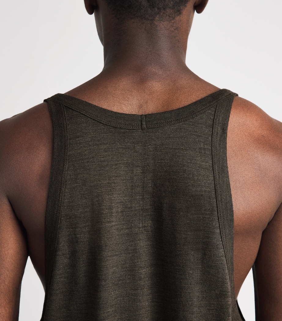 Rick Owens Mens Wool-Silk Pony Tank Top Drkdust Image 3